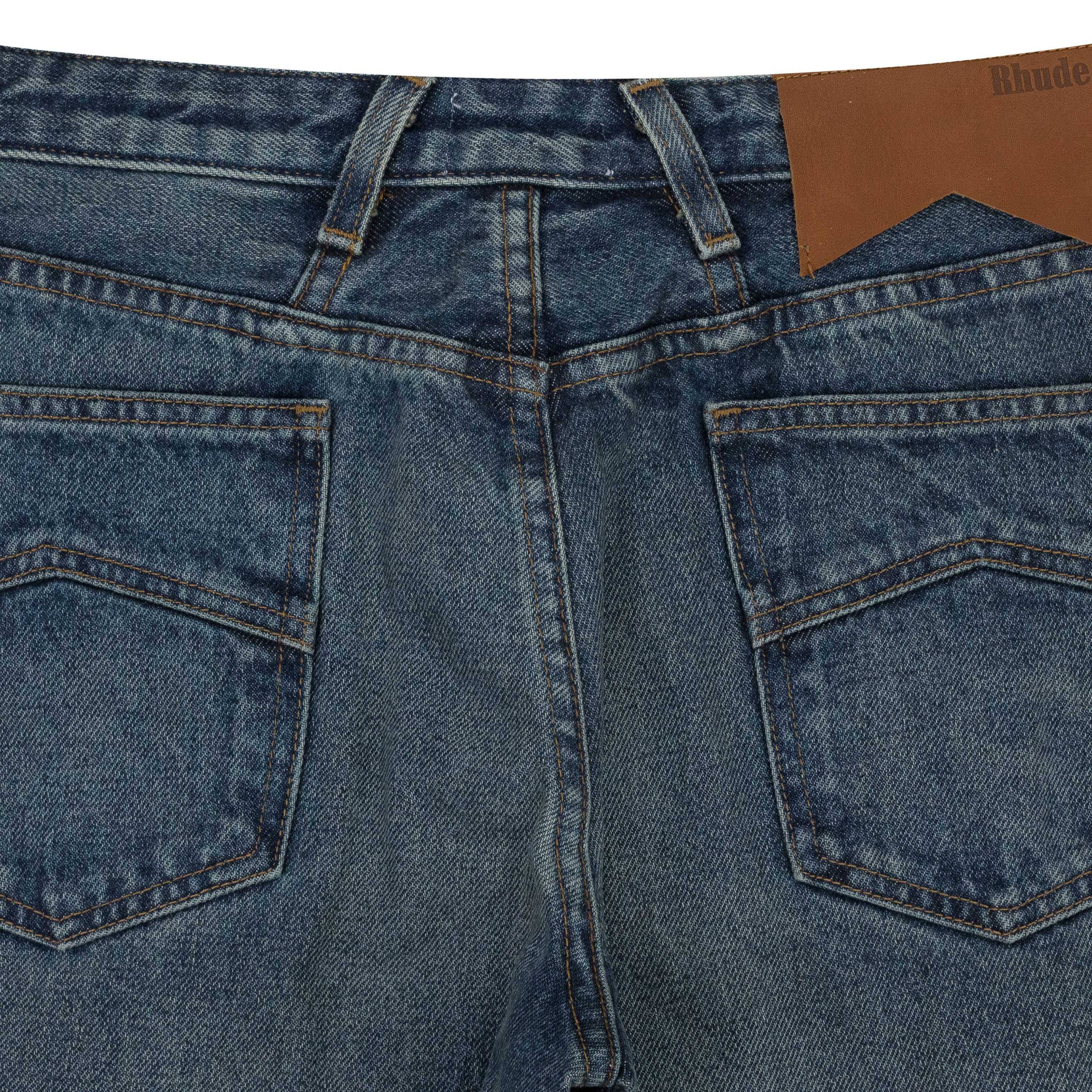 Rhude Rhude INDIGO LOW-WAIST FLARE DENIM BOOTCUT JEANS SIZE 27 Size 27" / US 4 / IT 40 - 4 Thumbnail