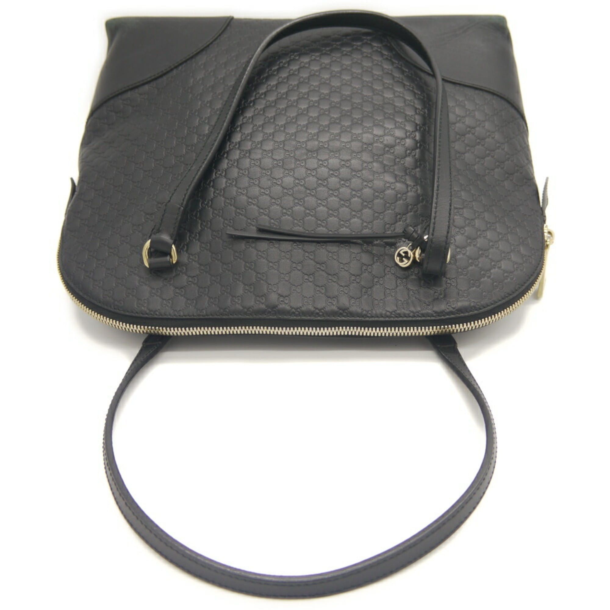 Gucci GUCCI Micro GG Handbag/Shoulder Bag 449243 524947 Shima Leather Black Size ONE SIZE - 6 Thumbnail