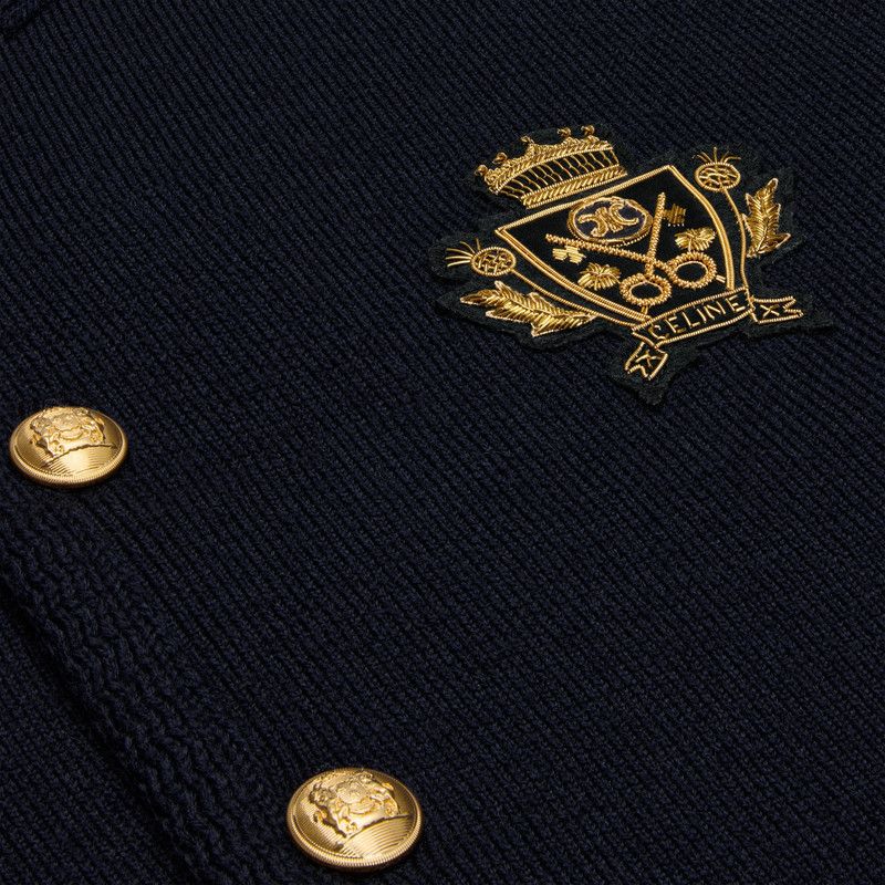 Celine cardigan jacket in wool navy Size US XS / EU 42 / 0 - 4 Thumbnail