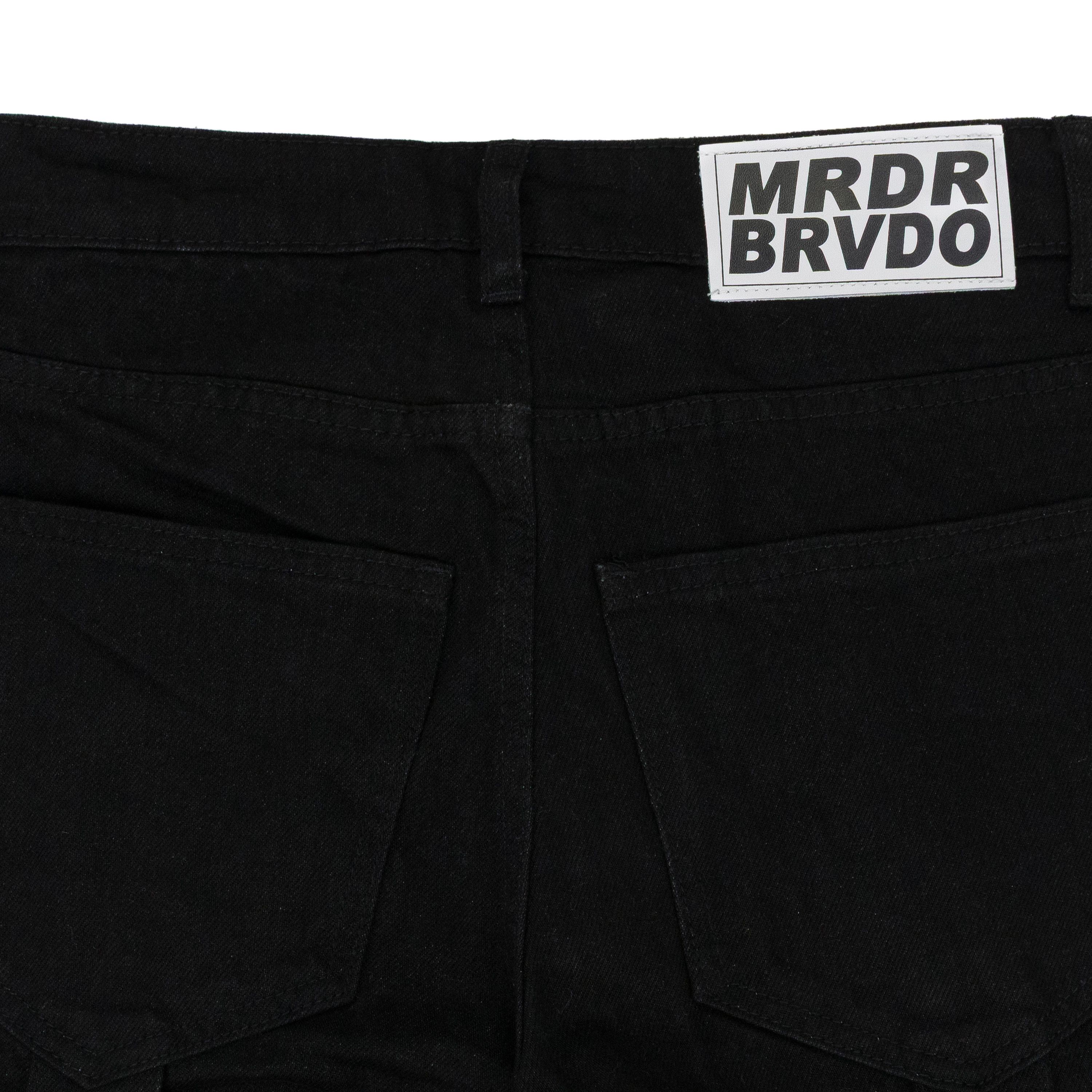 Who Decides War Who Decides War BLACK WINGED LOGO BONDAGE STRAIGHT-FIT JEANS SIZE 28 Size US 28 / EU 44 - 4 Thumbnail