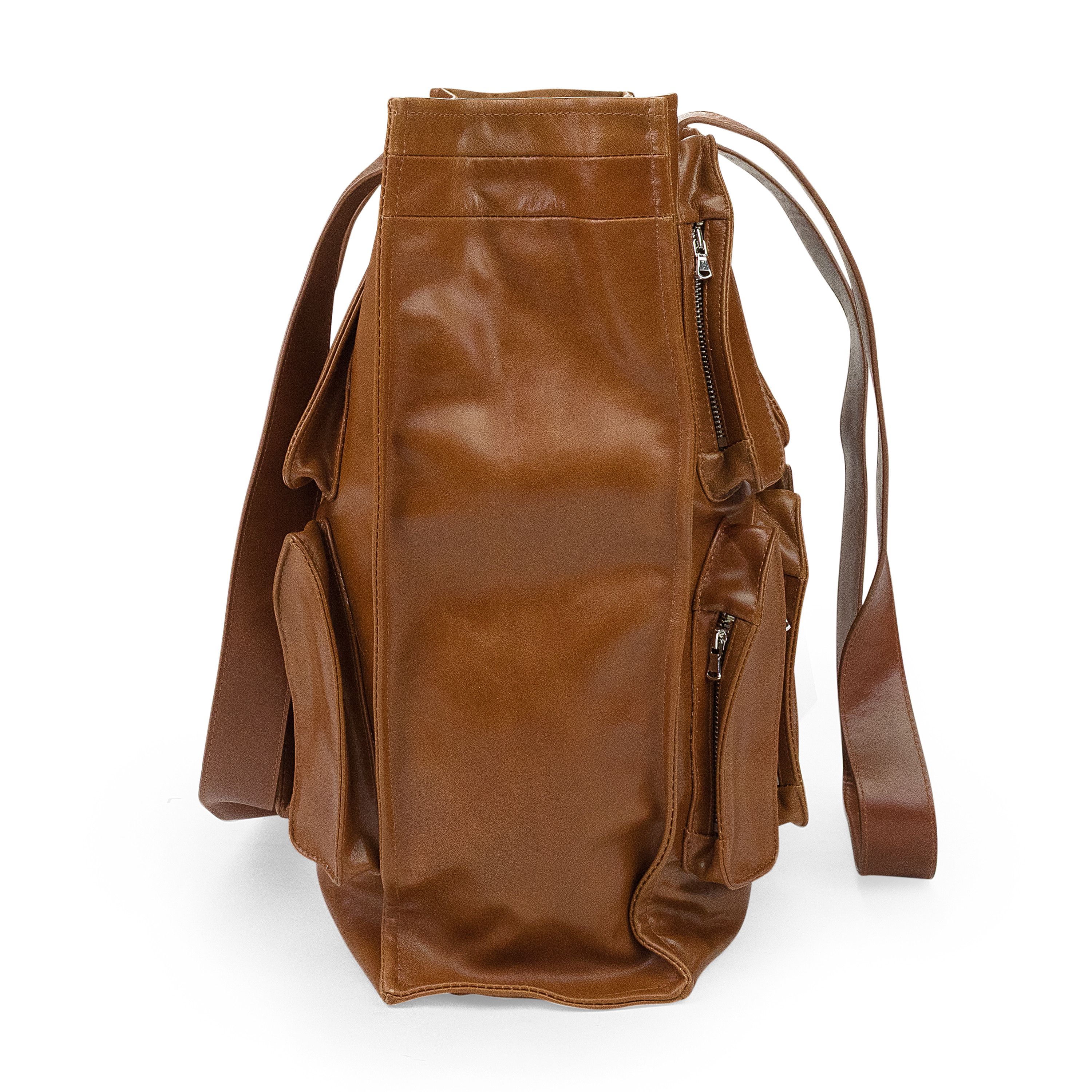 Who Decides War Who Decides War BROWN THORNED POCKET TOTE BAG SIZE OS Size ONE SIZE - 4 Thumbnail