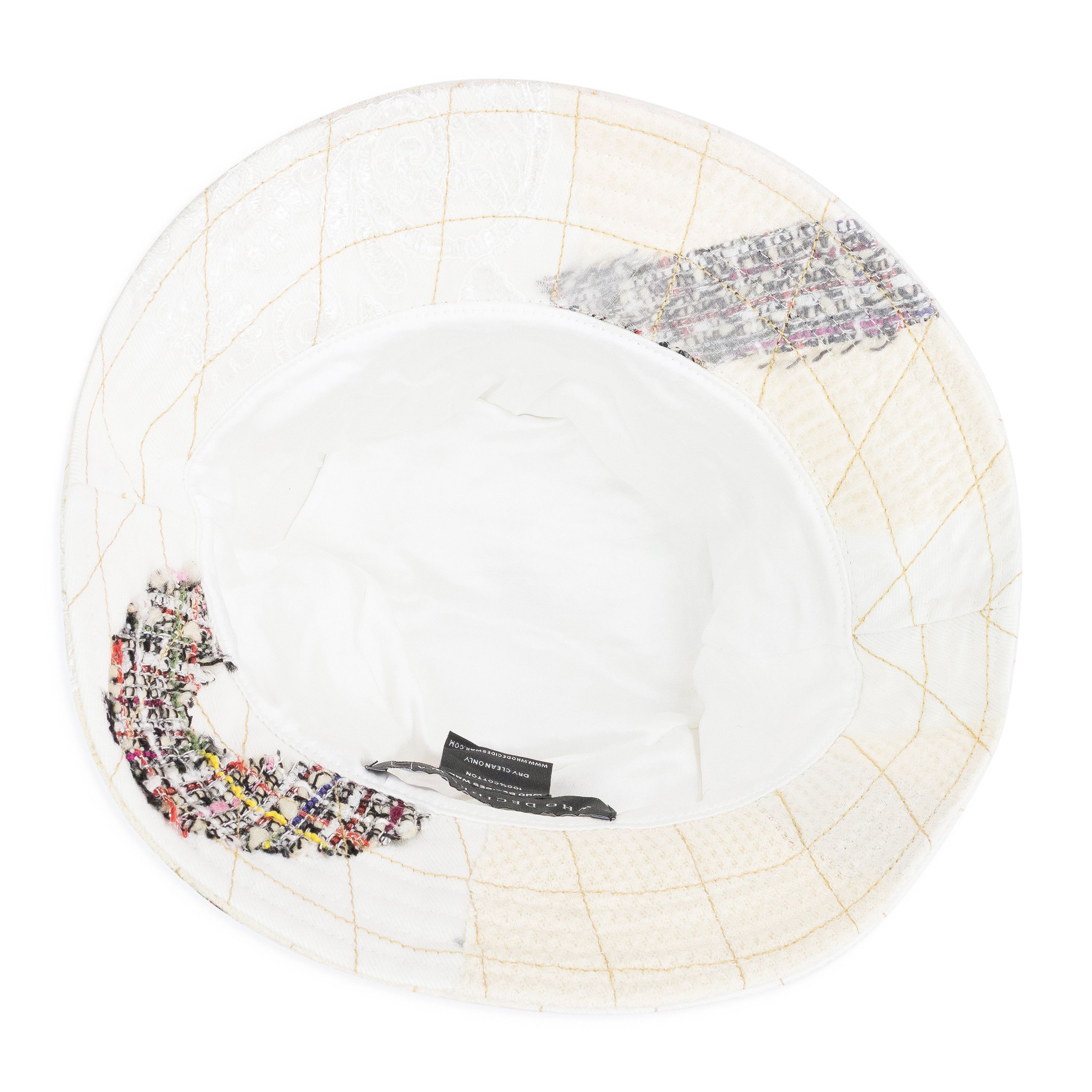 Who Decides War Who Decides War WHITE TWEED PATCHWORK BUCKET HAT SIZE OS Size ONE SIZE - 6 Thumbnail