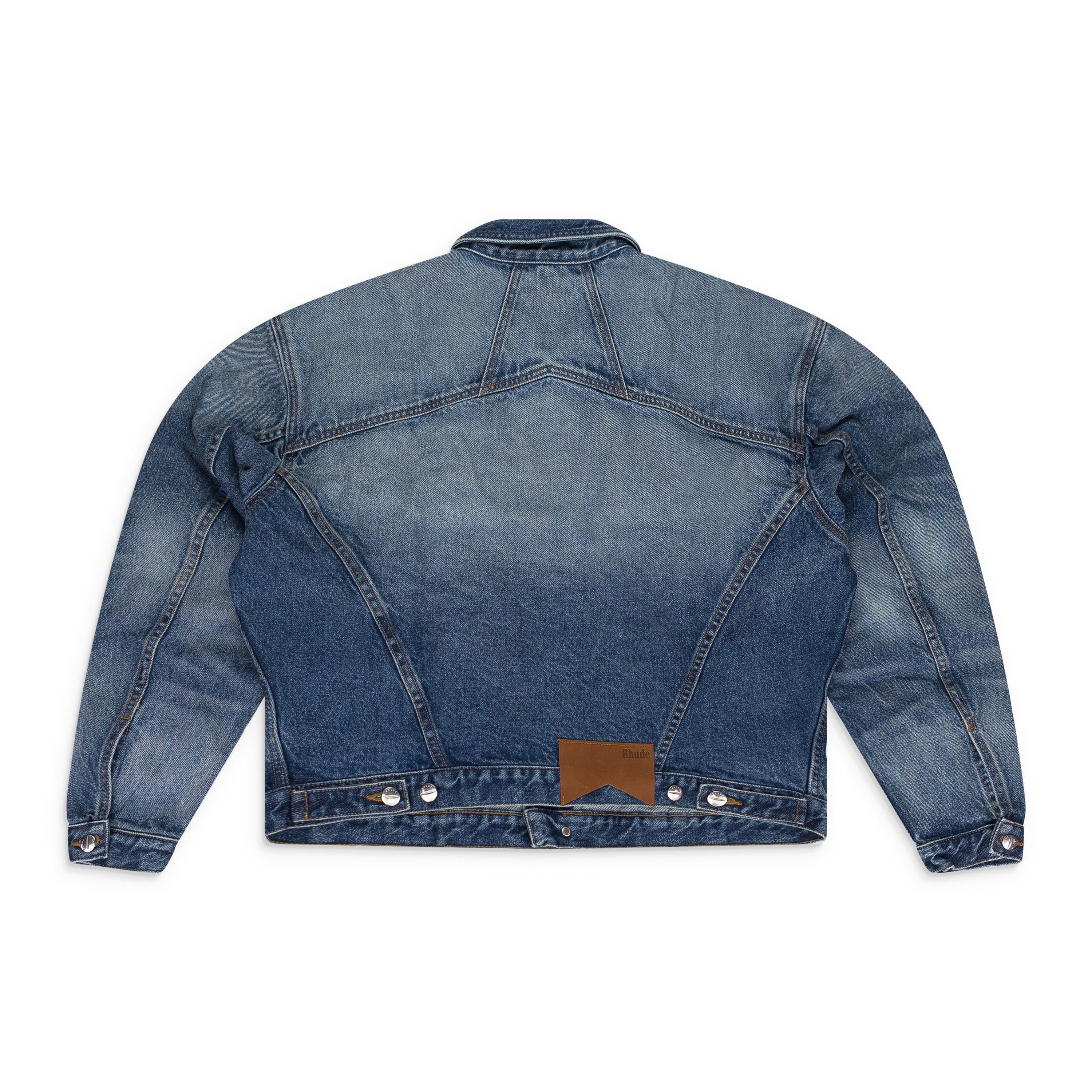Rhude Rhude INDIGO OVERSIZED DENIM TRUCKER JACKET SIZE XS Size US XS / EU 42 / 0 - 2 Thumbnail