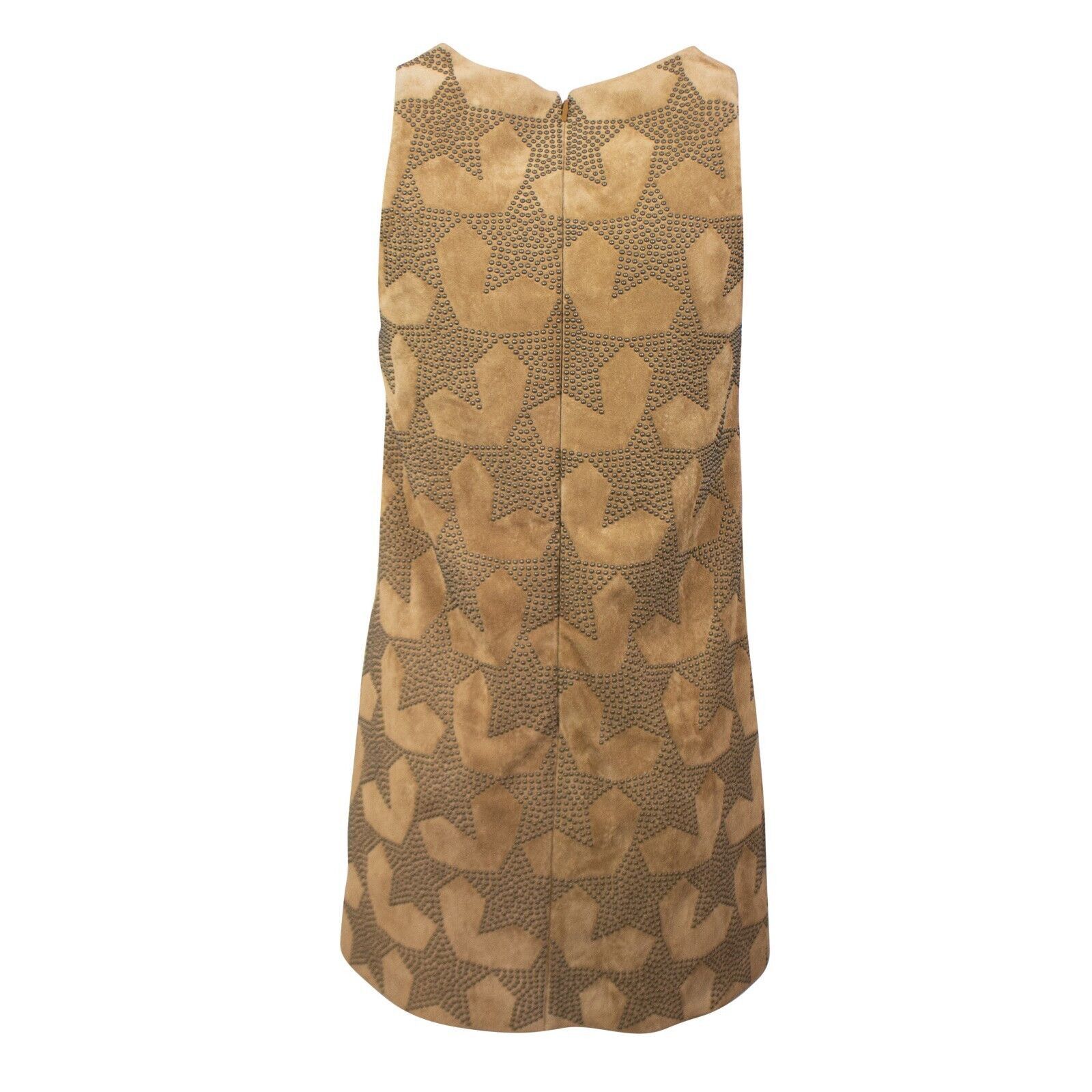 Saint Laurent Paris Brown Star Studded Suede Mini Dress Size 4/40 Size S / US 4 / IT 40 - 2 Thumbnail