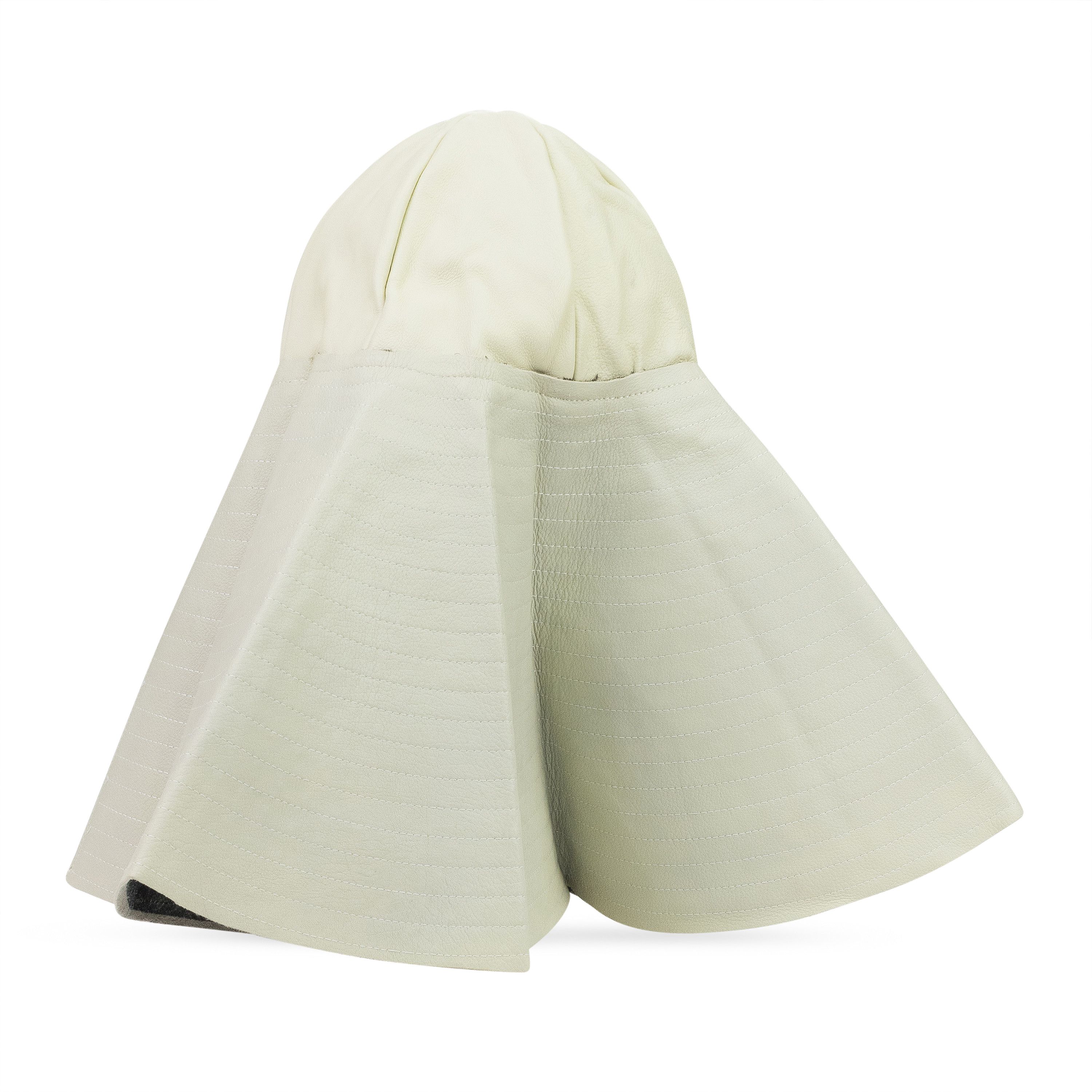 Who Decides War Who Decides War WHITE LEATHER SUNHAT BASEBALL CAP SIZE OS Size ONE SIZE - 3 Thumbnail