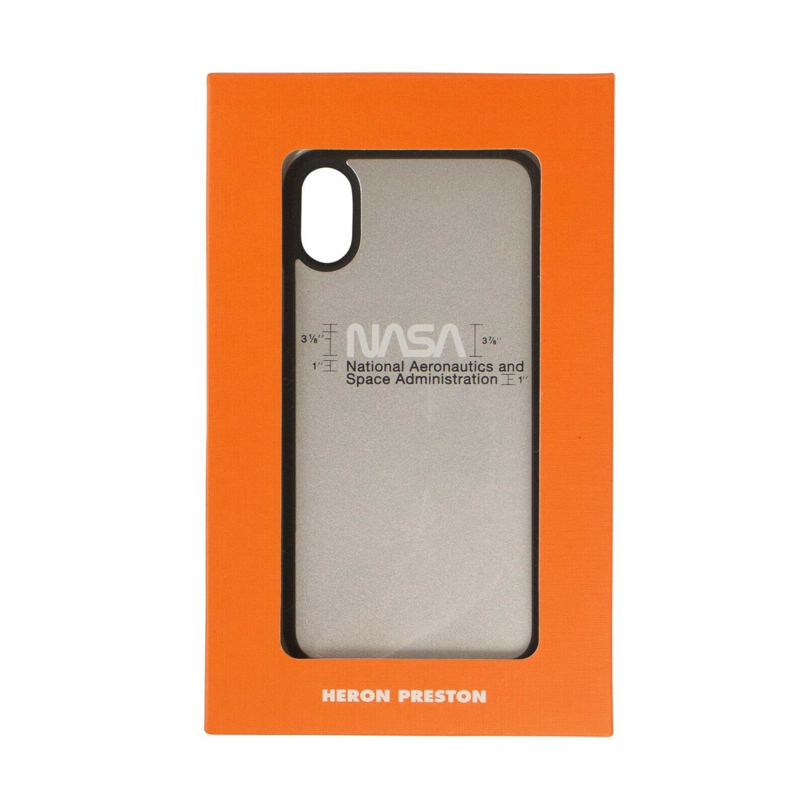 Heron Preston Heron Preston Silver NASA Print iPhone XS Phone Case Size ONE SIZE - 5 Thumbnail