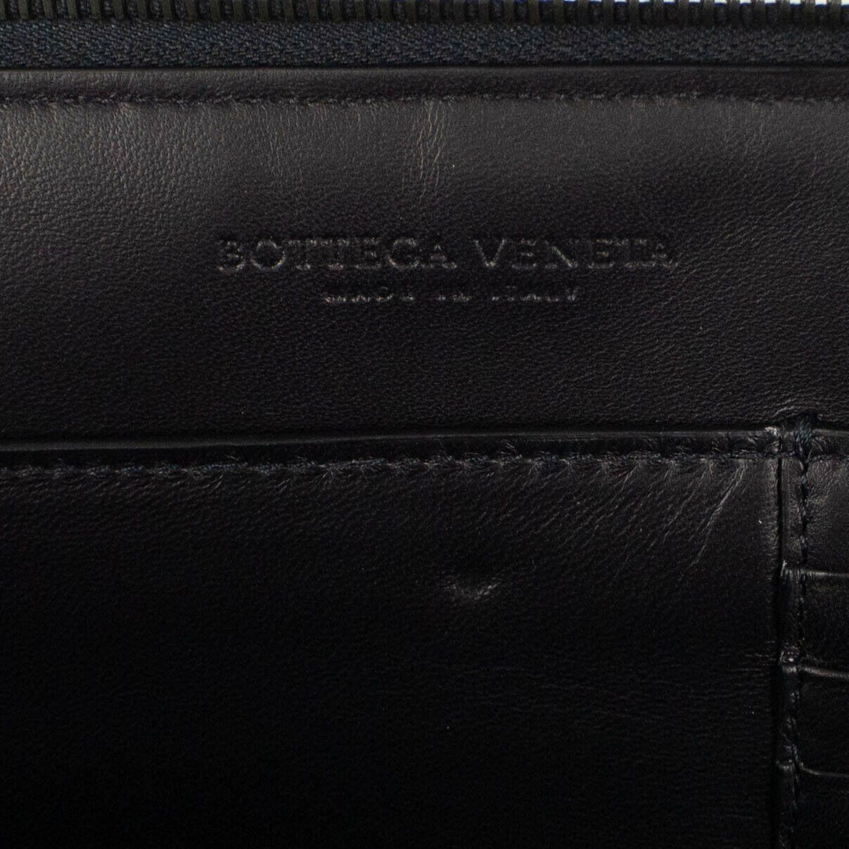 Bottega Veneta Bottega Veneta Blue Leather Urbandoc In Tartan Dots Document Case Size ONE SIZE - 4 Thumbnail