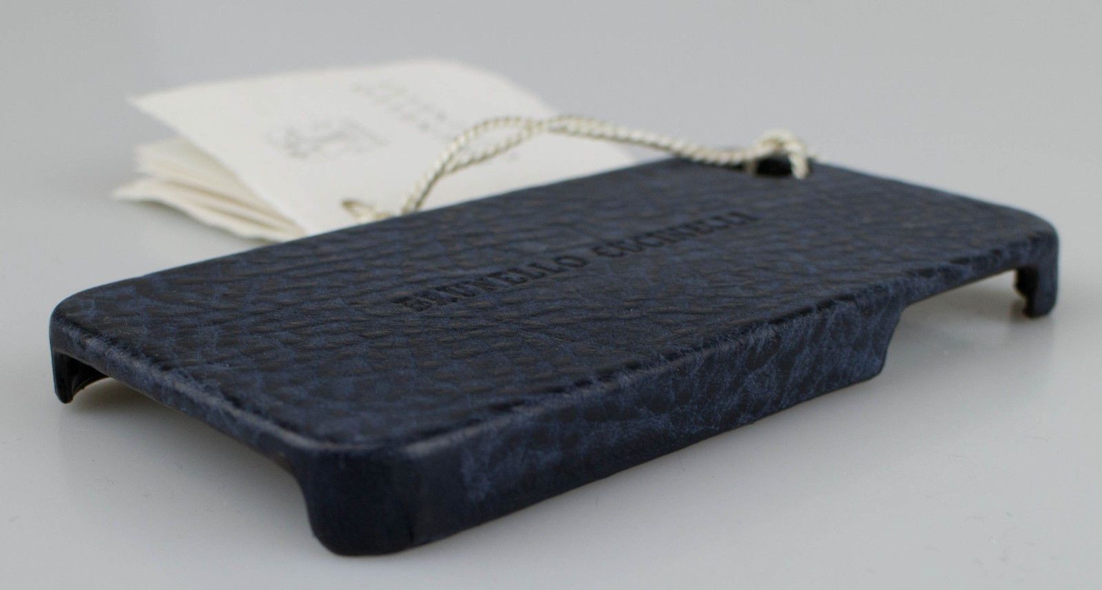 Brunello Cucinelli Brunello Cucinelli Navy Blue Pebbled Leather Iphone Case Size ONE SIZE - 3 Thumbnail
