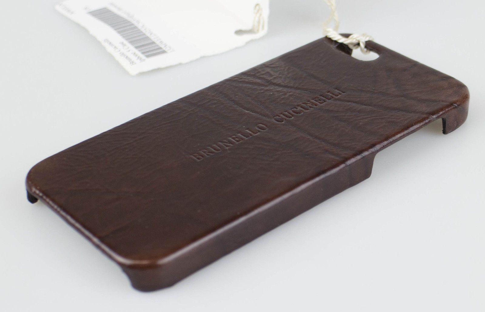 Brunello Cucinelli Brunello Cucinelli Brown Leather Iphone Case Size ONE SIZE - 3 Thumbnail