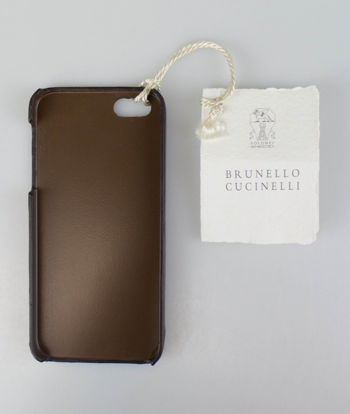 Brunello Cucinelli Brunello Cucinelli Brown Leather Iphone Case Size ONE SIZE - 2 Thumbnail