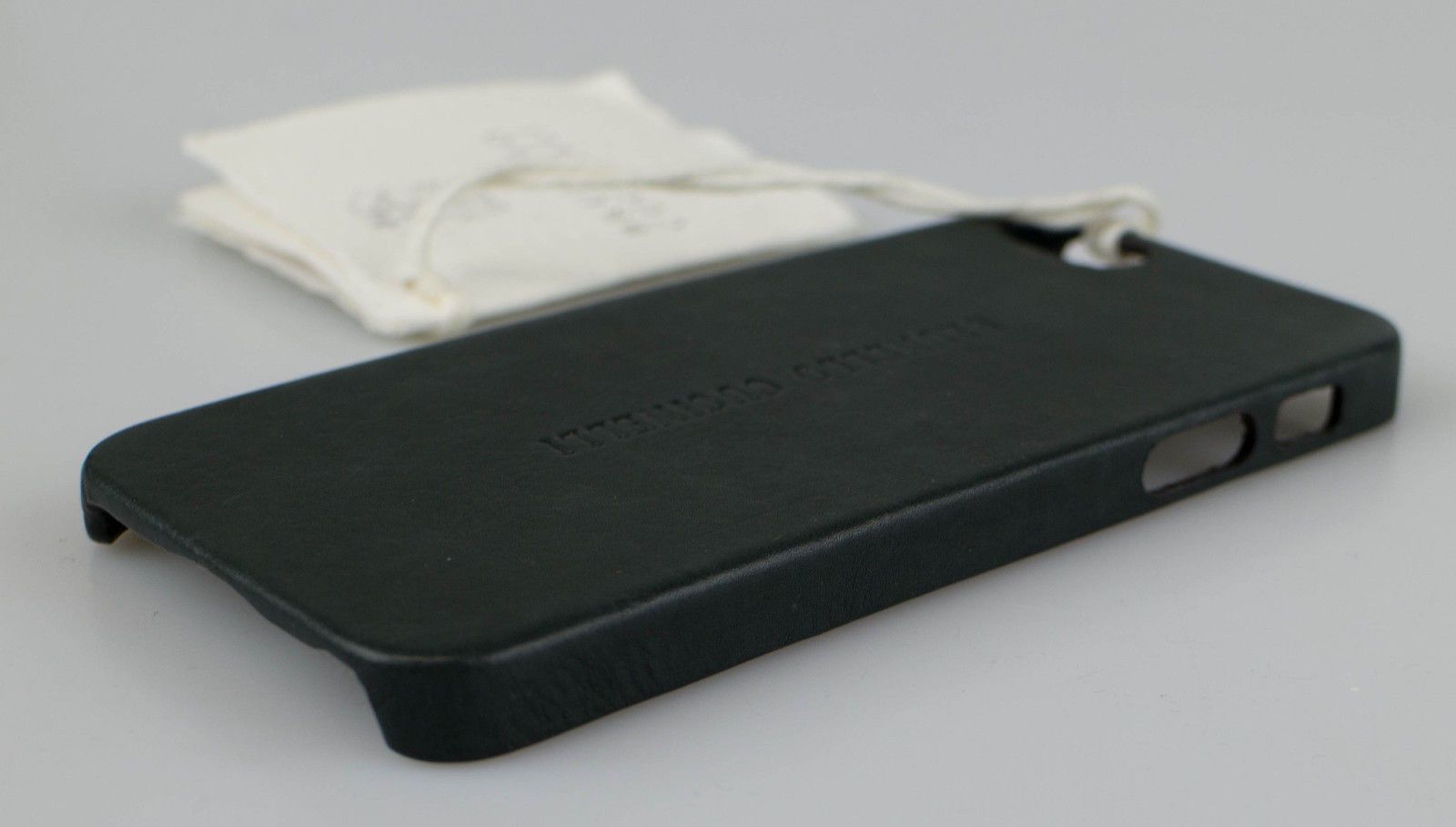 Brunello Cucinelli Brunello Cucinelli Gunmetal Gray Pebbled Leather Iphone Case Size ONE SIZE - 3 Thumbnail