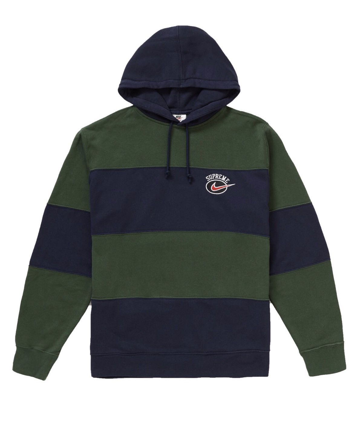 image of Nike Striped Hoodie in Navy, Men's (Size Medium)