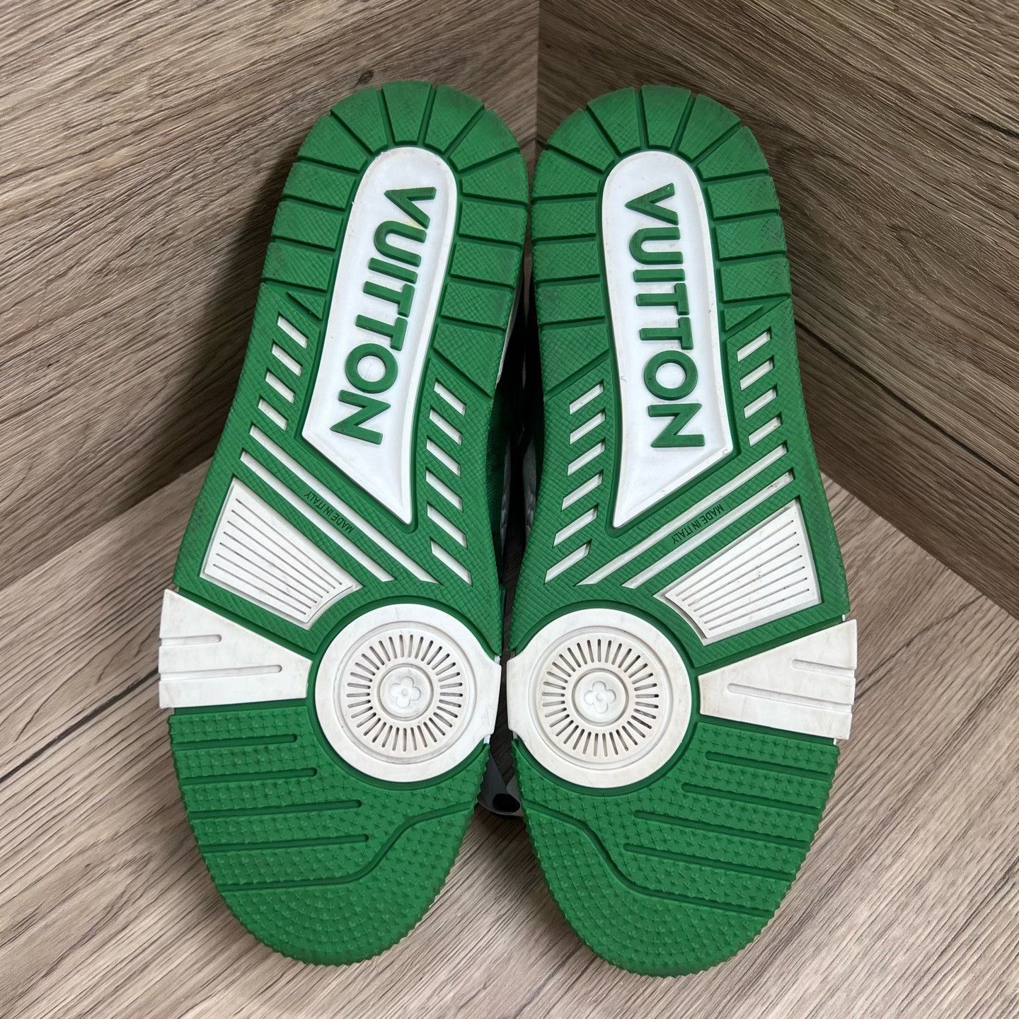 Louis Vuitton Louis Vuitton Training Denim Green Lowtop Sneakers 8 Men Size US 8 / EU 41 - 5 Thumbnail