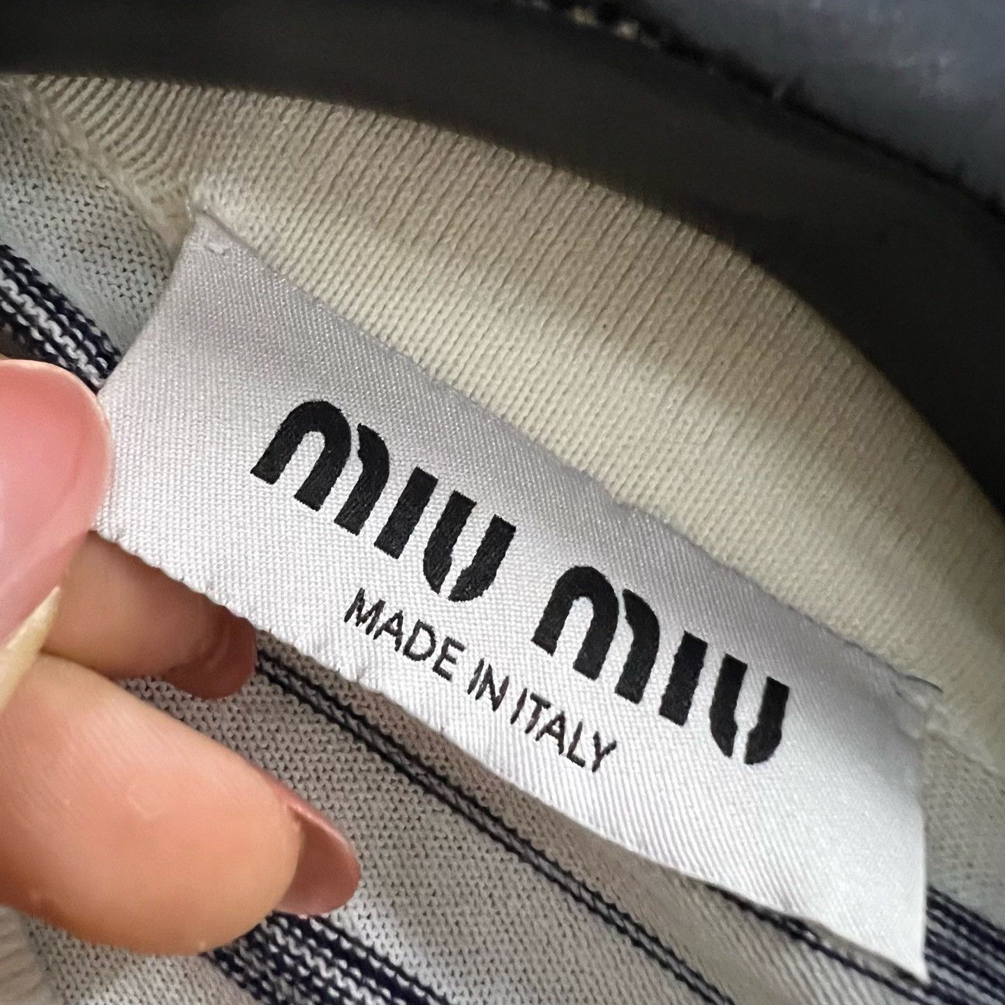 Miu Miu Miu Miu Striped Polo xxs Men Size US XXS / EU 40 - 2 Thumbnail