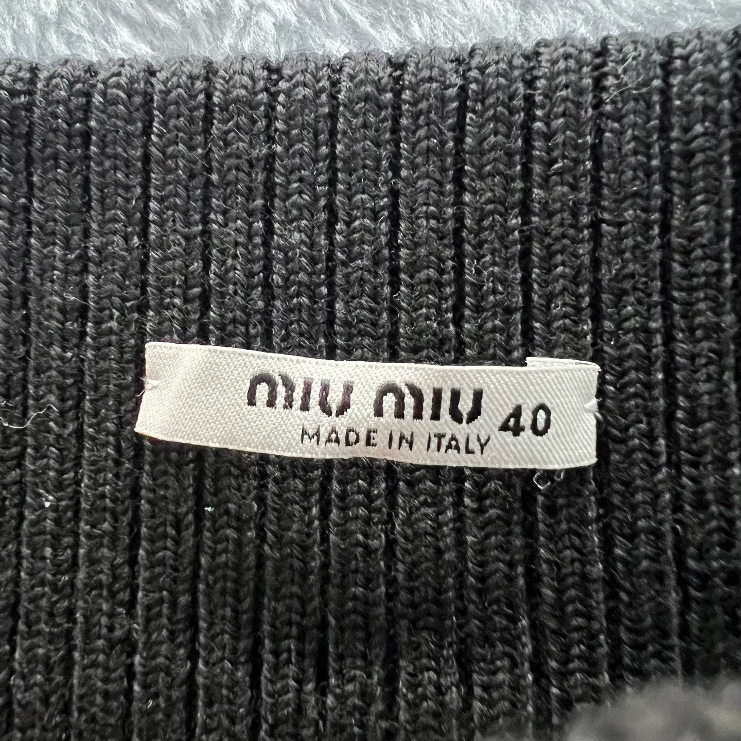 Miu Miu Miu Miu Knit Striped Multi Skirt 40 Women Size 40" / US 18 - 3 Thumbnail