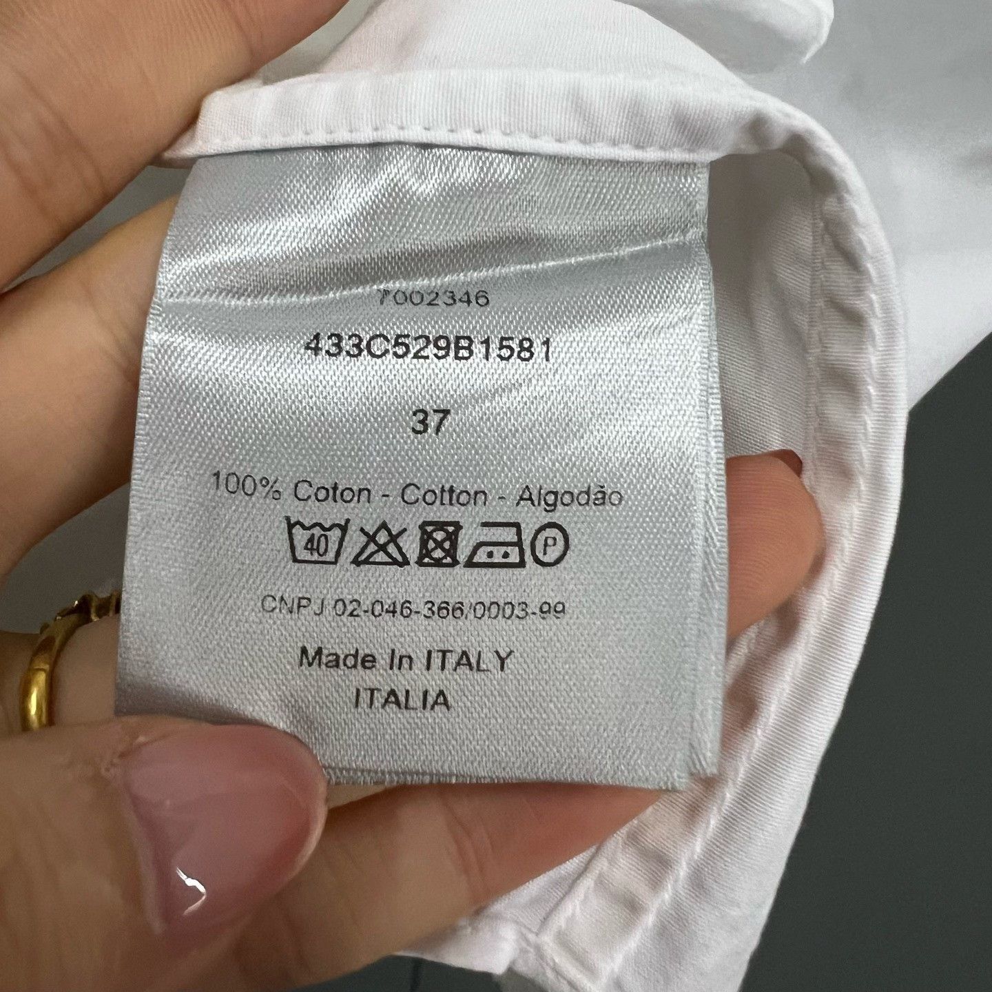 Dior Dior Embroidered White Shirt xxs Men Size US XXS / EU 40 - 3 Thumbnail