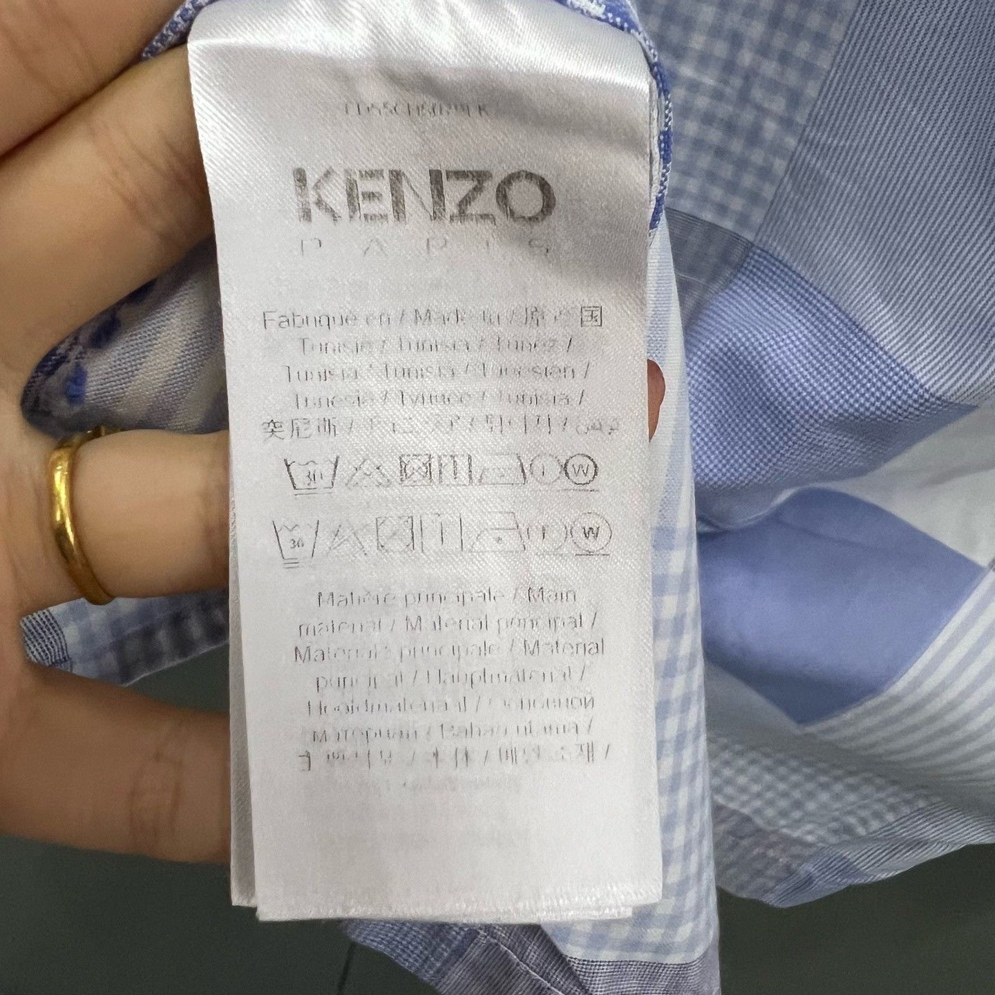 Kenzo Kenzo Patchwork Plaid Shirt xl Men Size US XL / EU 56 / 4 - 4 Thumbnail