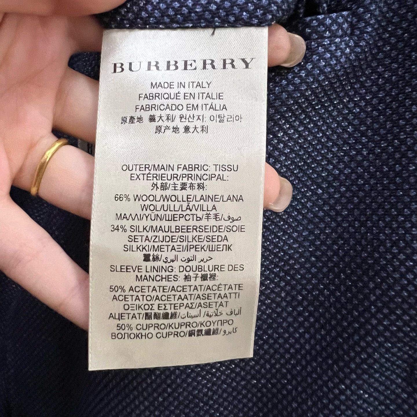 Burberry Burberry Formal Blue Suit 40r Men Size 40R - 4 Thumbnail