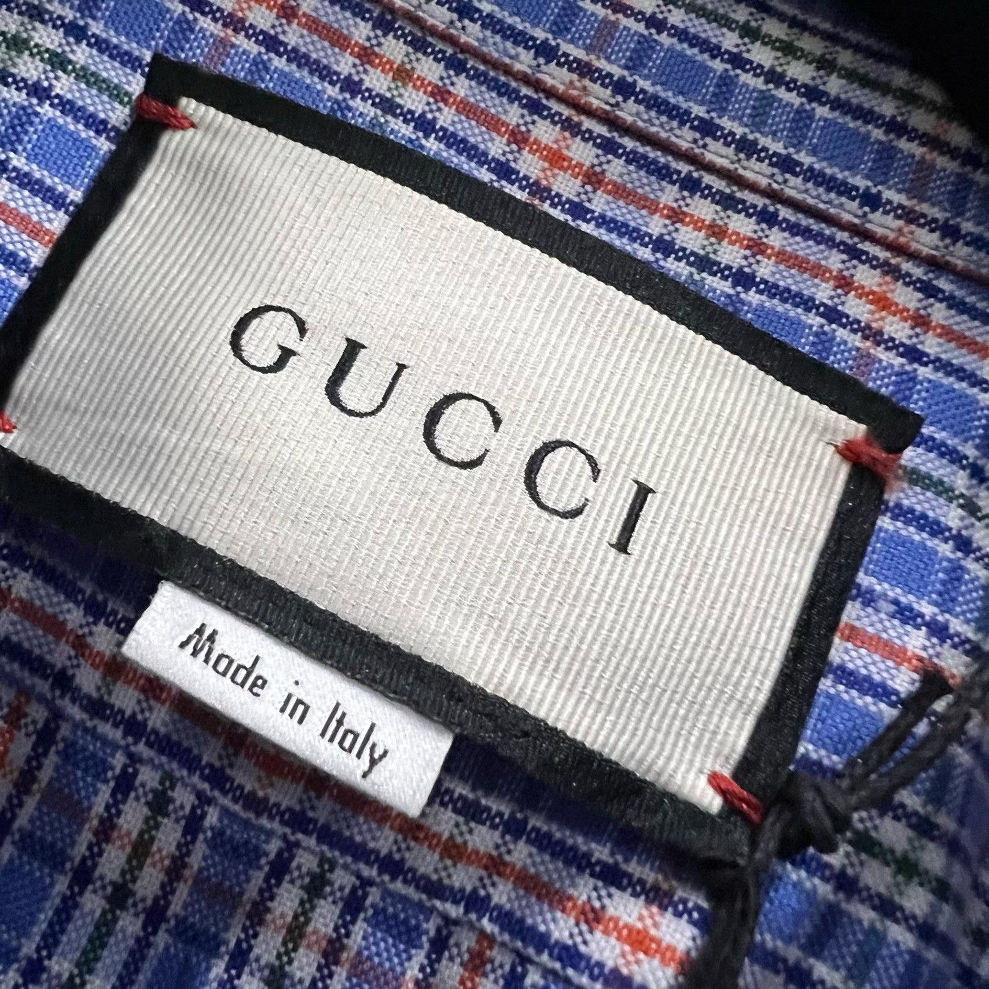 Gucci Gucci Embroidered Plaid Shirt s Men Size US S / EU 44-46 / 1 - 2 Thumbnail