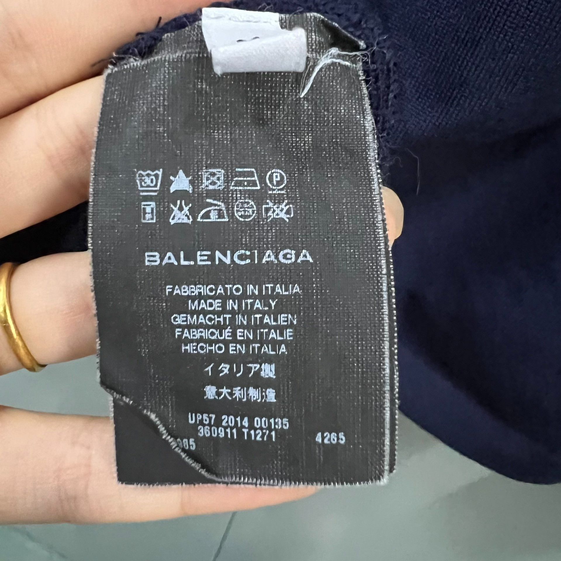 Balenciaga Balenciaga Knit Blue Sweater M Women Size M / US 6-8 / IT 42-44 - 4 Thumbnail