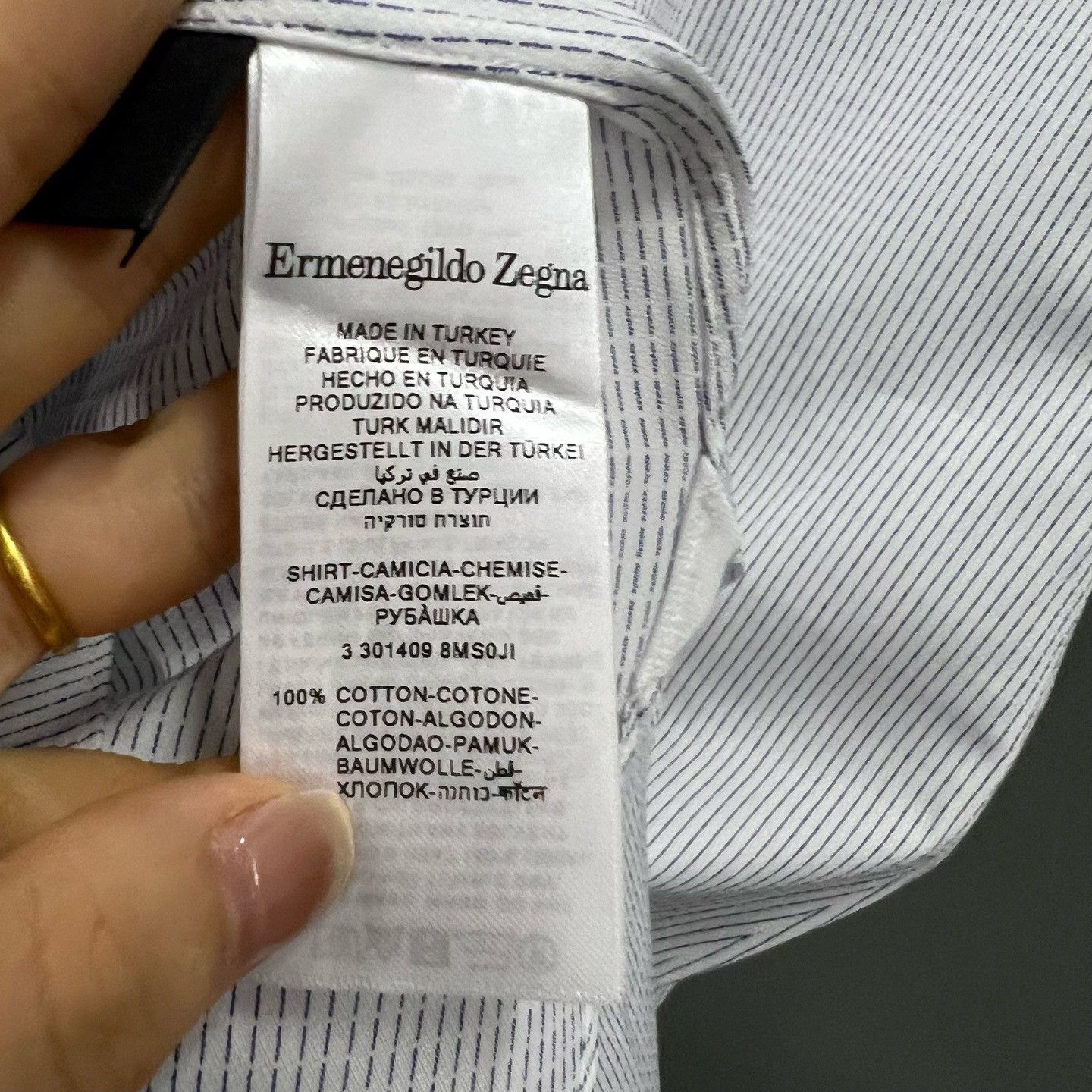 Ermenegildo Zegna Ermenegildo Zegna Striped Button Up it_38 Women Size XS / US 0-2 / IT 36-38 - 4 Thumbnail