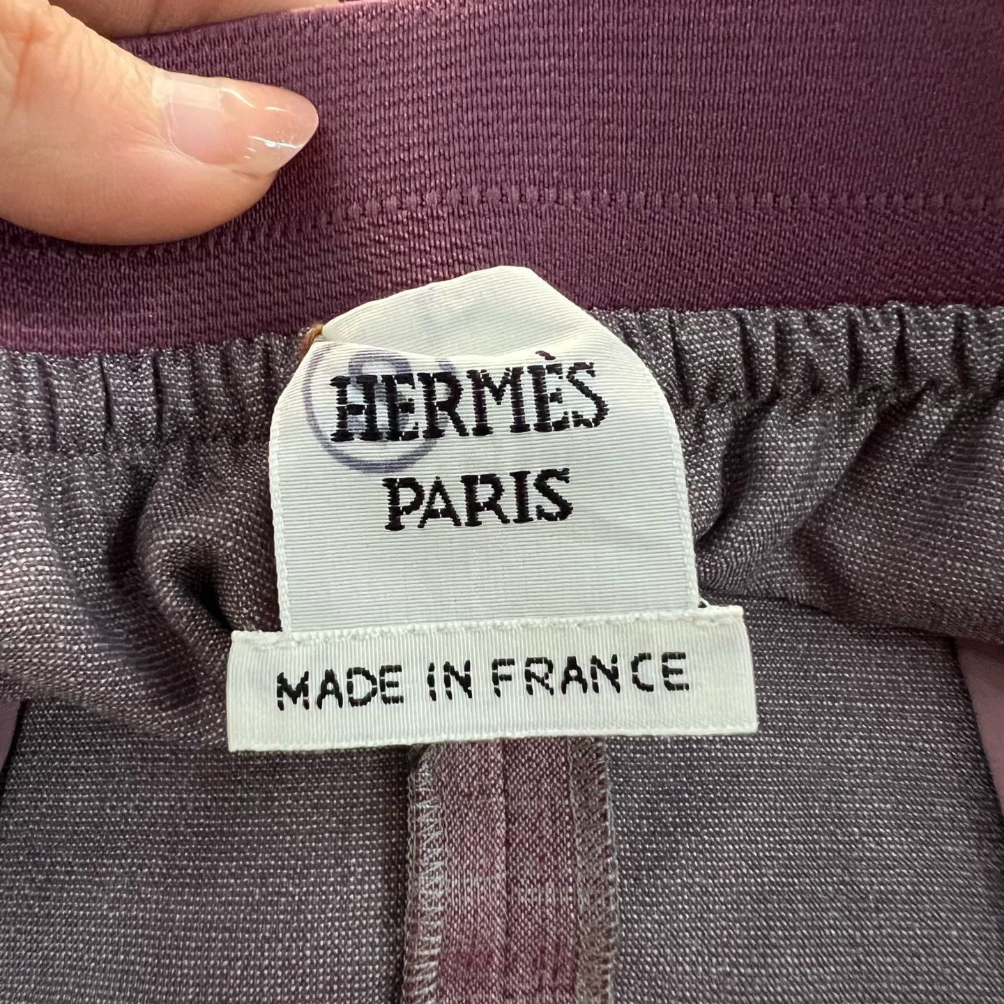 Hermes Hermes Casual Purple Pants 36 Women Size 36" / US 14 / IT 50 - 3 Thumbnail