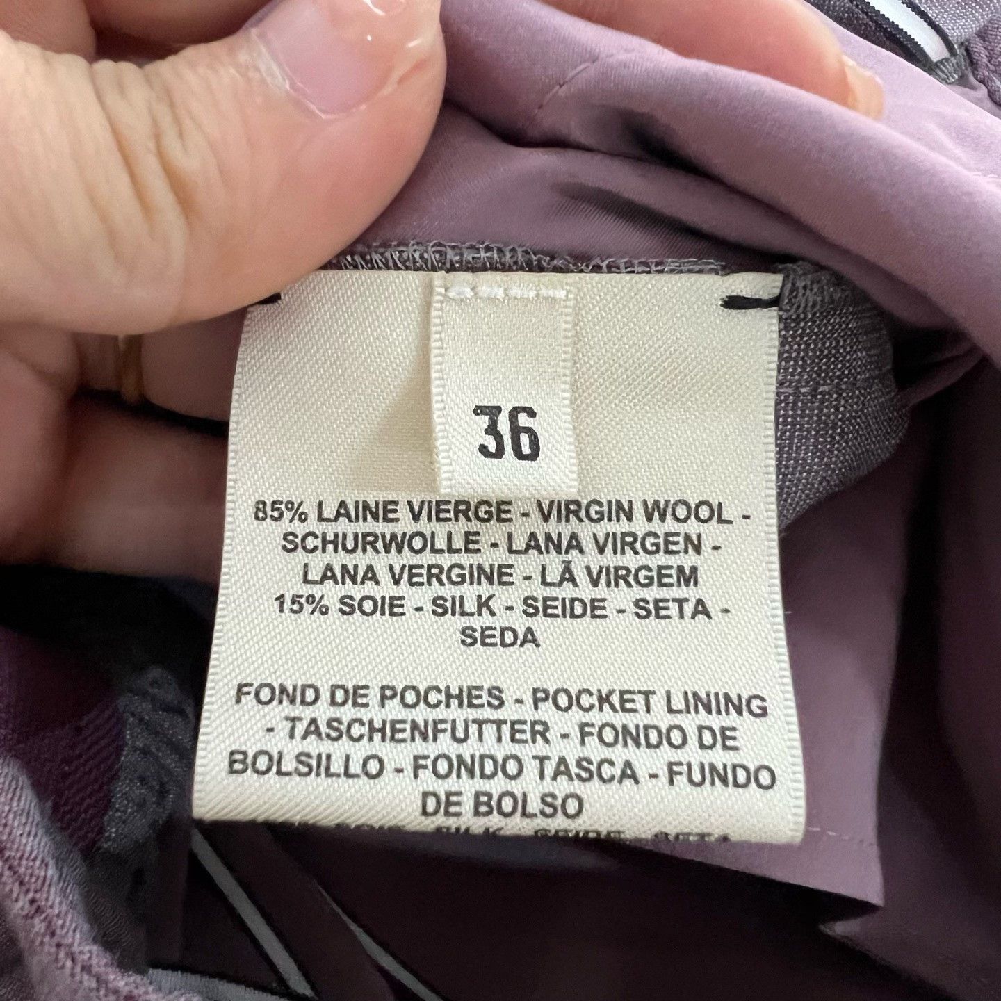 Hermes Hermes Casual Purple Pants 36 Women Size 36" / US 14 / IT 50 - 4 Thumbnail