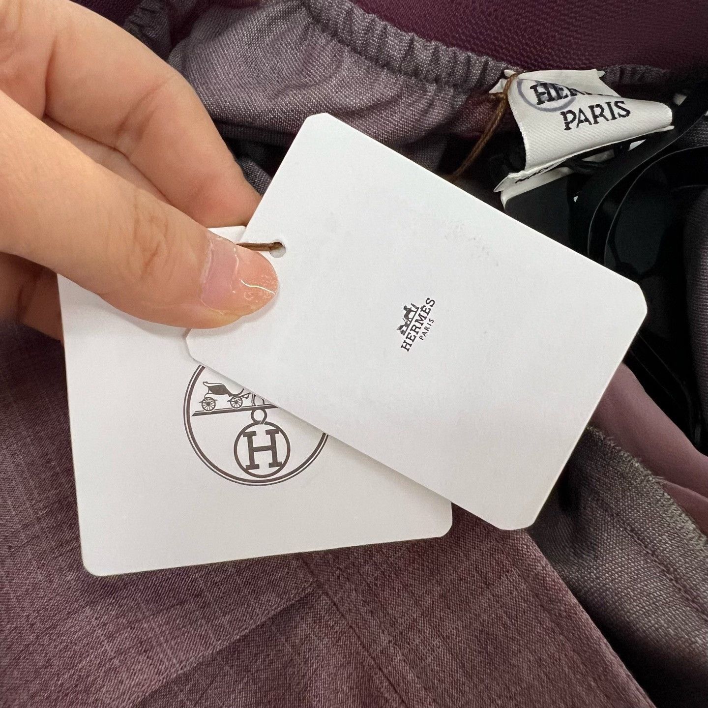 Hermes Hermes Casual Purple Pants 36 Women Size 36" / US 14 / IT 50 - 5 Thumbnail