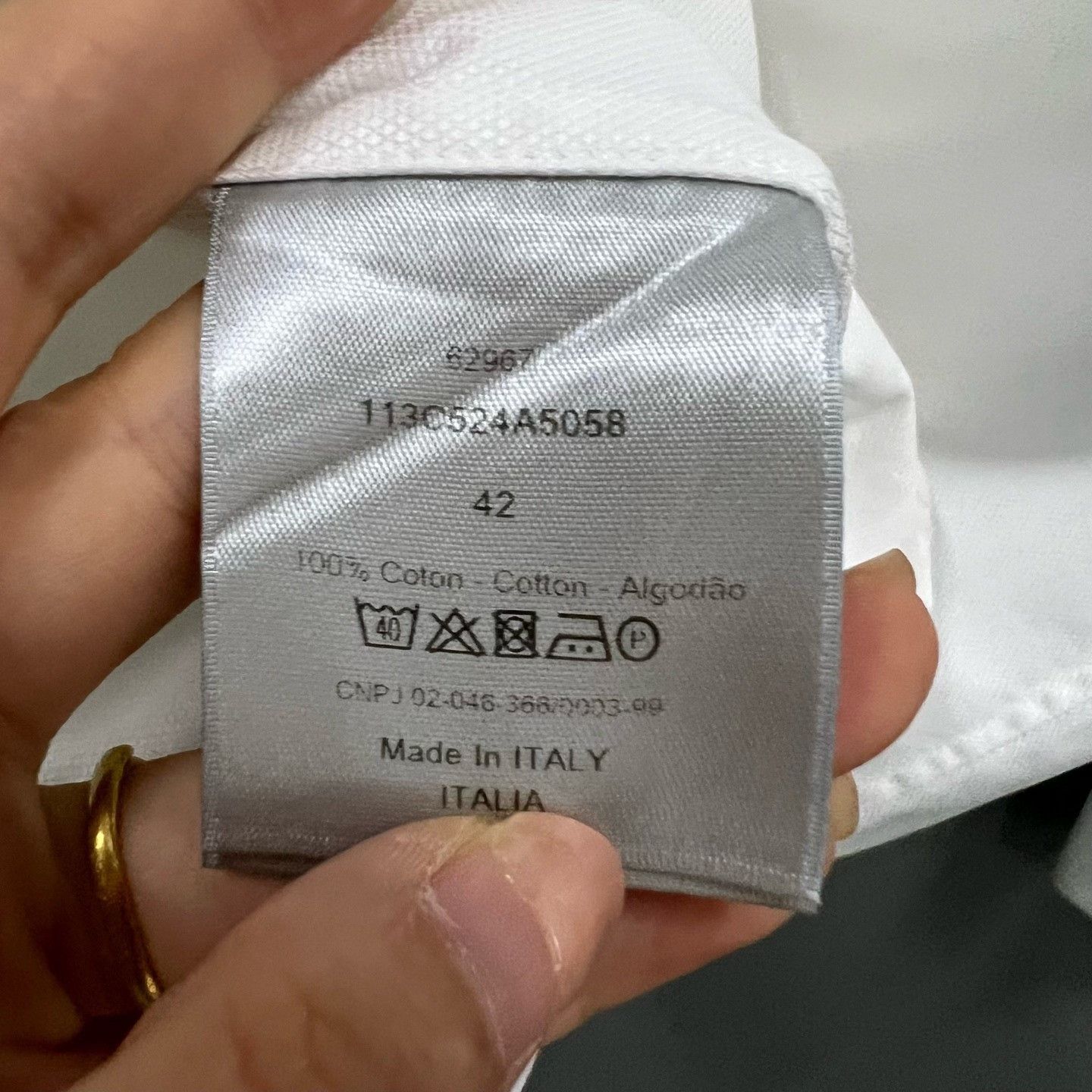 Dior Dior Embroidered White Shirt xs Men Size US XS / EU 42 / 0 - 3 Thumbnail