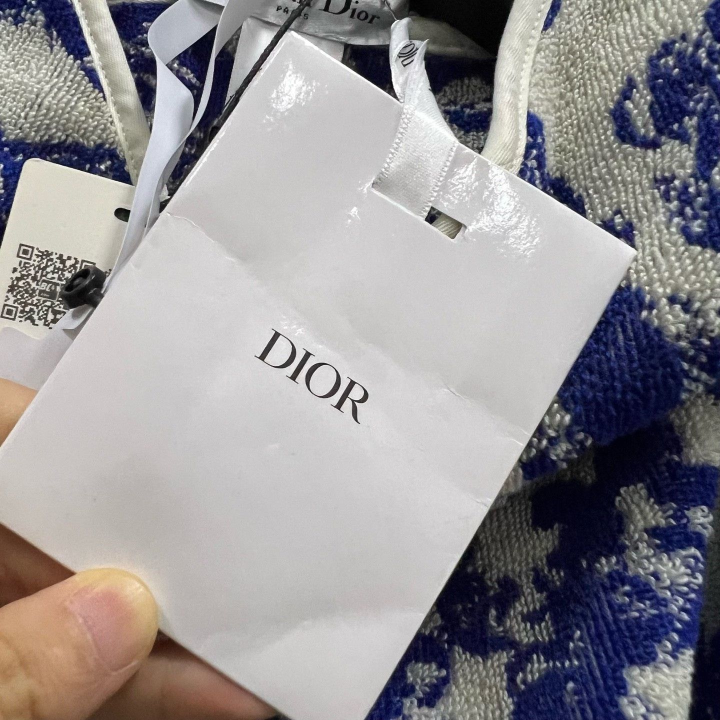 Dior Dior Printed Blue Scarf one size Men Size ONE SIZE - 5 Thumbnail