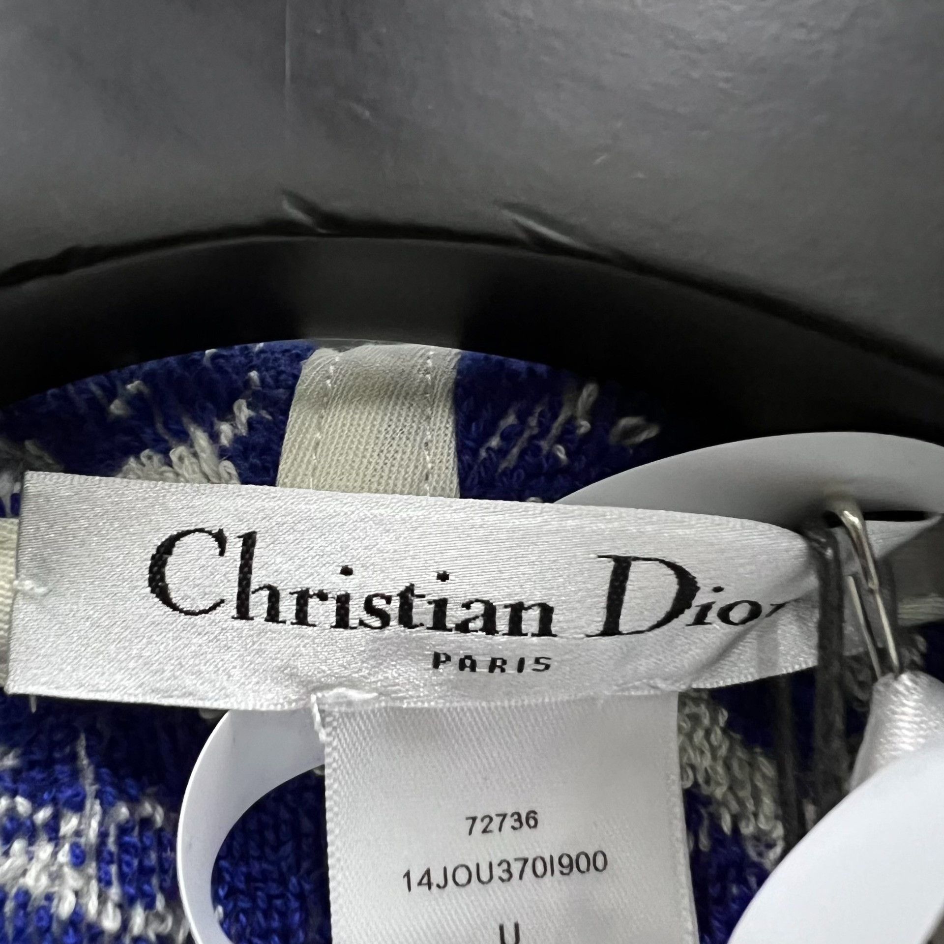 Dior Dior Printed Blue Scarf one size Men Size ONE SIZE - 3 Thumbnail