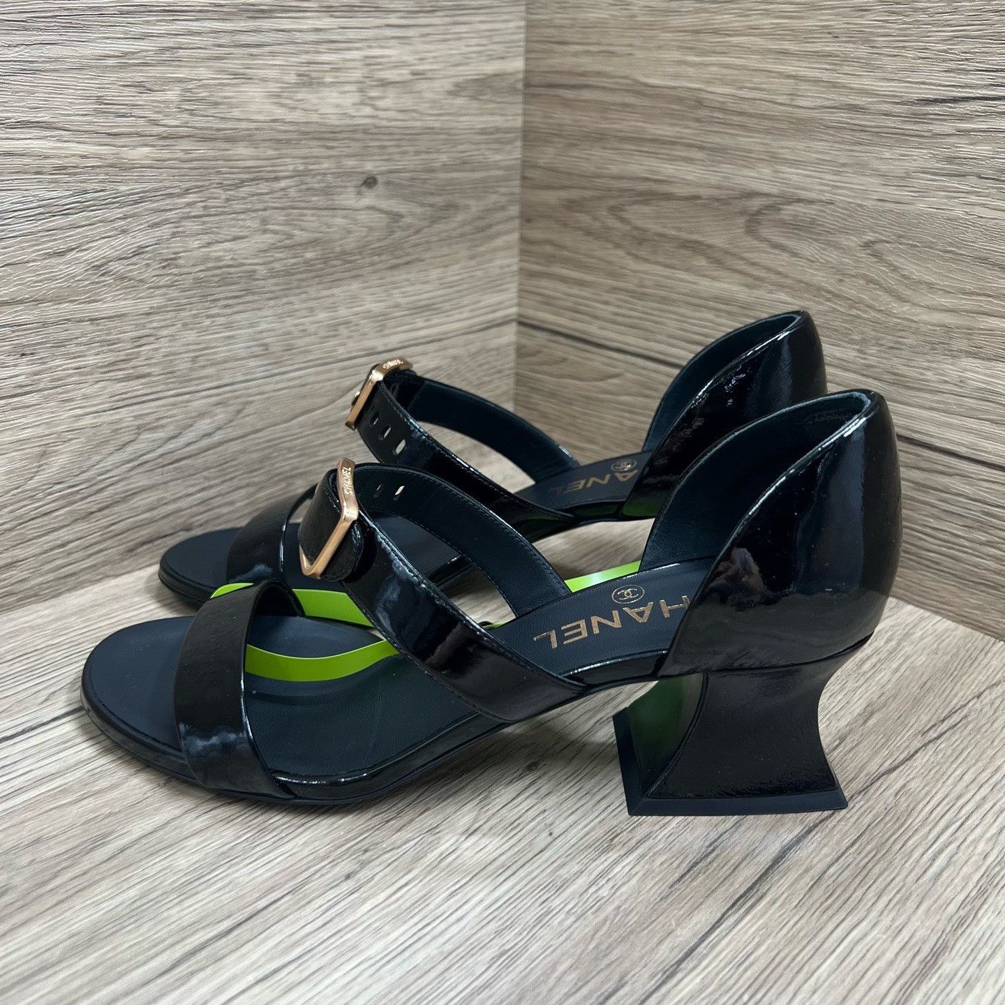 Chanel Chanel Black Sandals us_7-5 Women Size US 7.5 / IT 37.5 - 2 Thumbnail