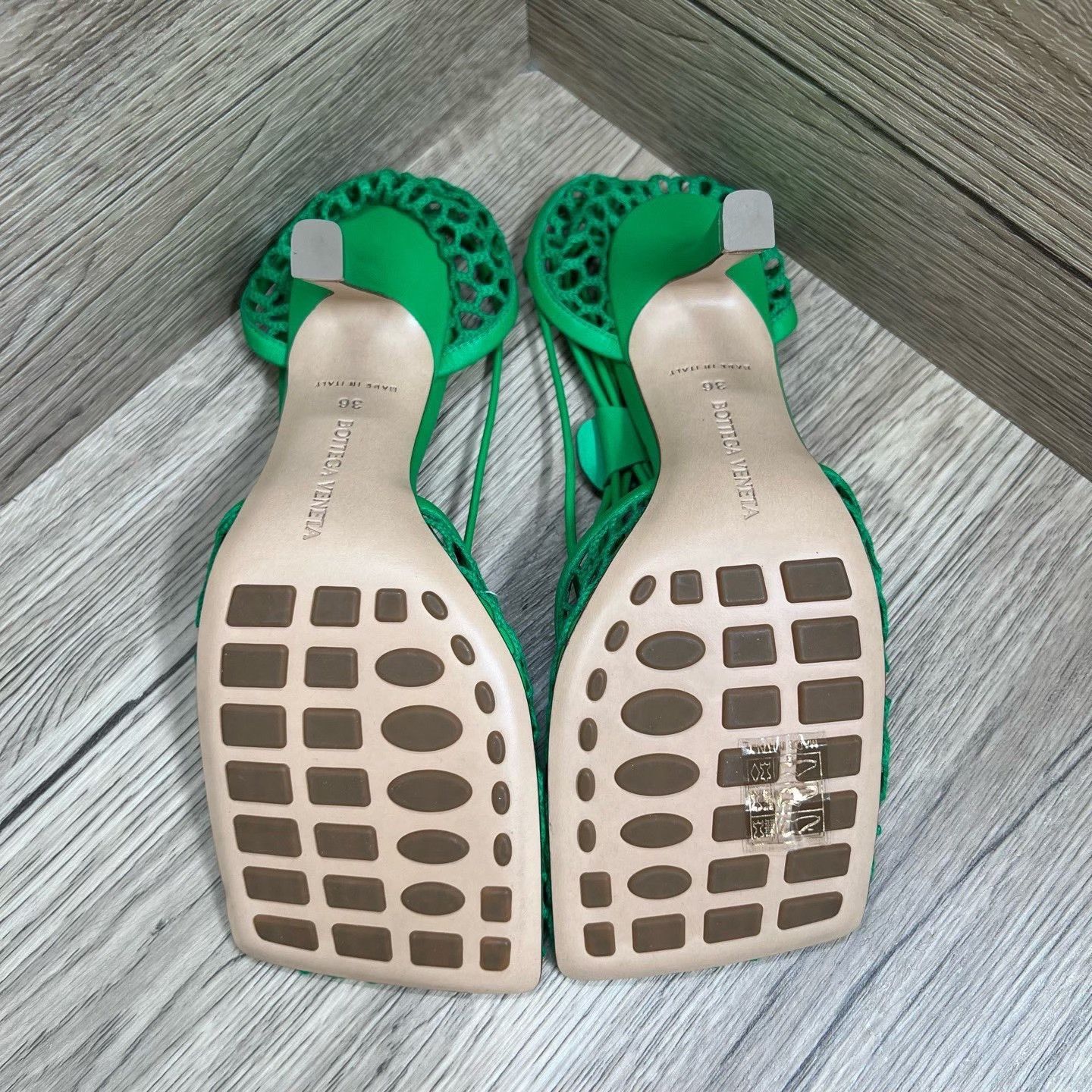 Bottega Veneta Bottega Veneta Green Sandals us_6 Women Size US 6 / IT 36 - 5 Thumbnail