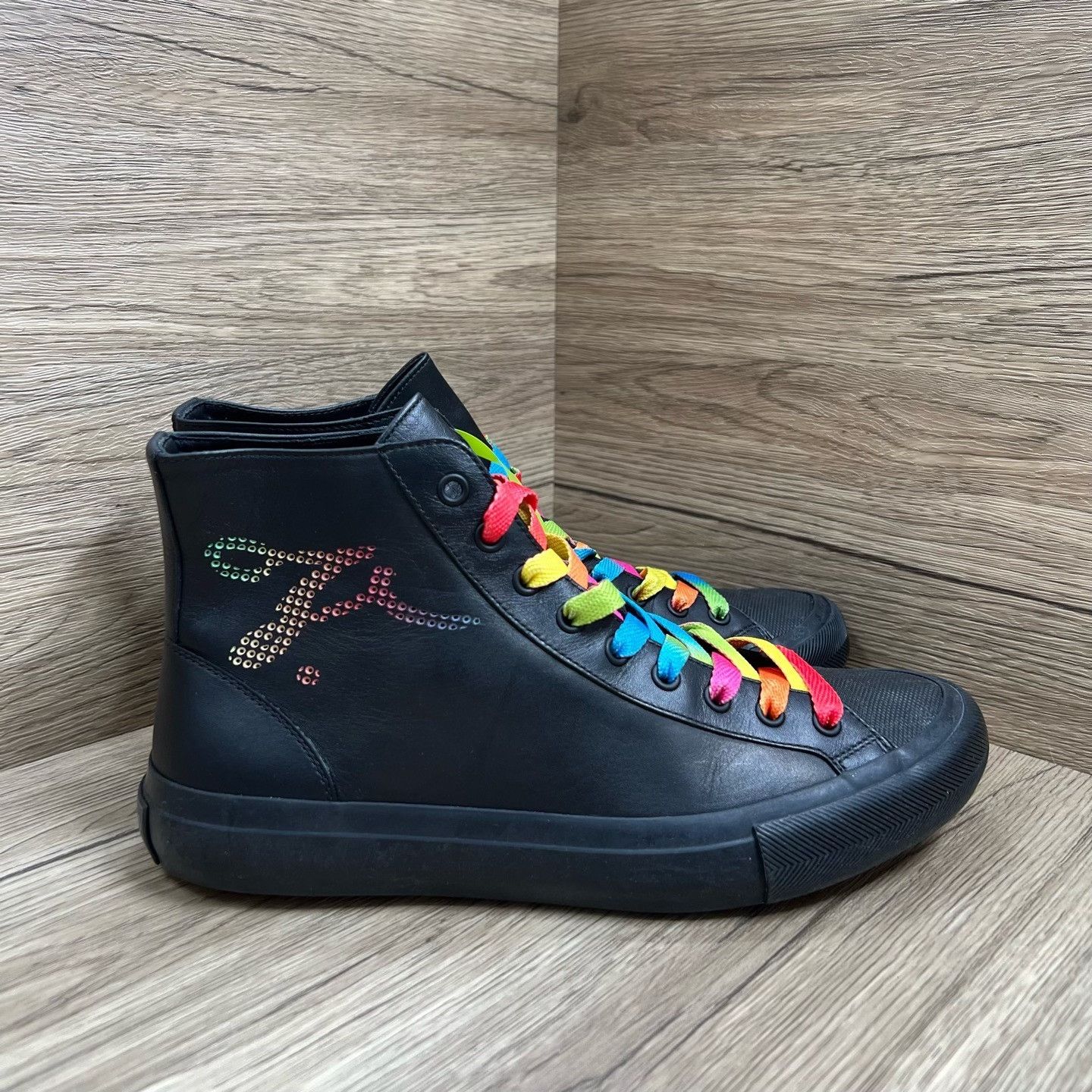 Louis Vuitton Louis Vuitton Retro Rainbow Multi Hitop Sneakers 6 Men Size US 6 / EU 39 - 3 Thumbnail