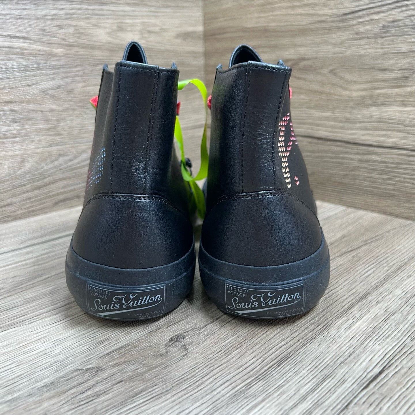 Louis Vuitton Louis Vuitton Retro Rainbow Multi Hitop Sneakers 6 Men Size US 6 / EU 39 - 4 Thumbnail