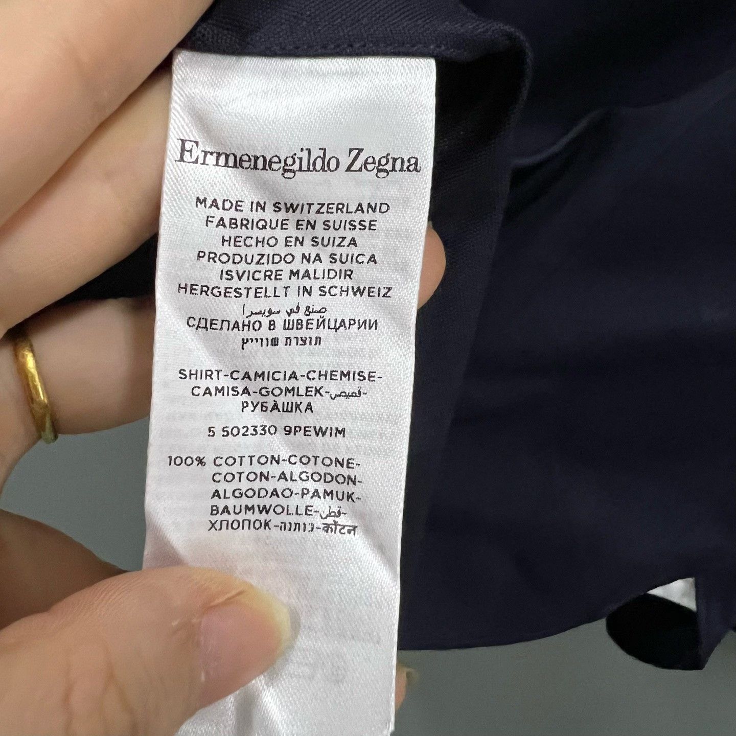 Ermenegildo Zegna Ermenegildo Zegna Blue Shirt xxs Men Size US XXS / EU 40 - 4 Thumbnail