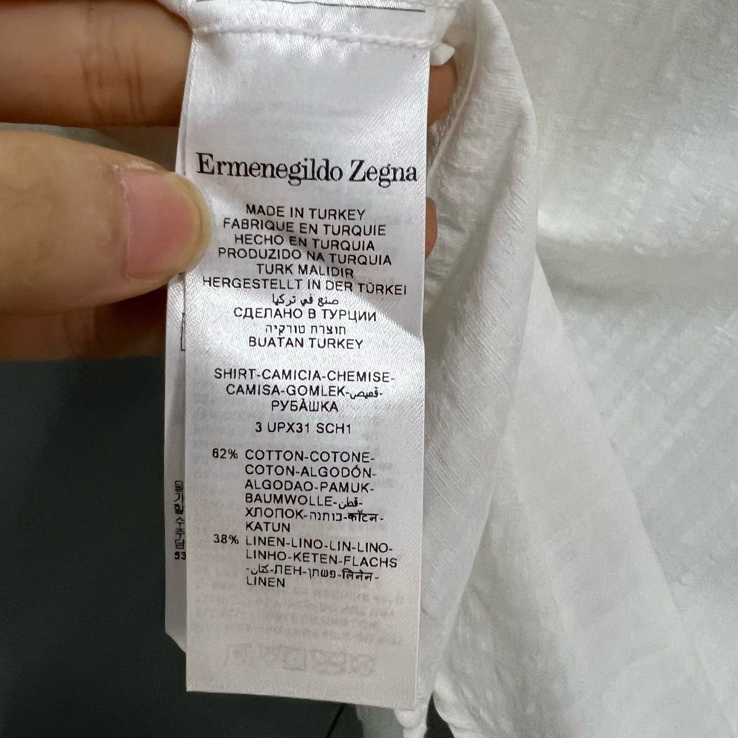 Ermenegildo Zegna Ermenegildo Zegna White Shirt xs Men Size US XS / EU 42 / 0 - 3 Thumbnail