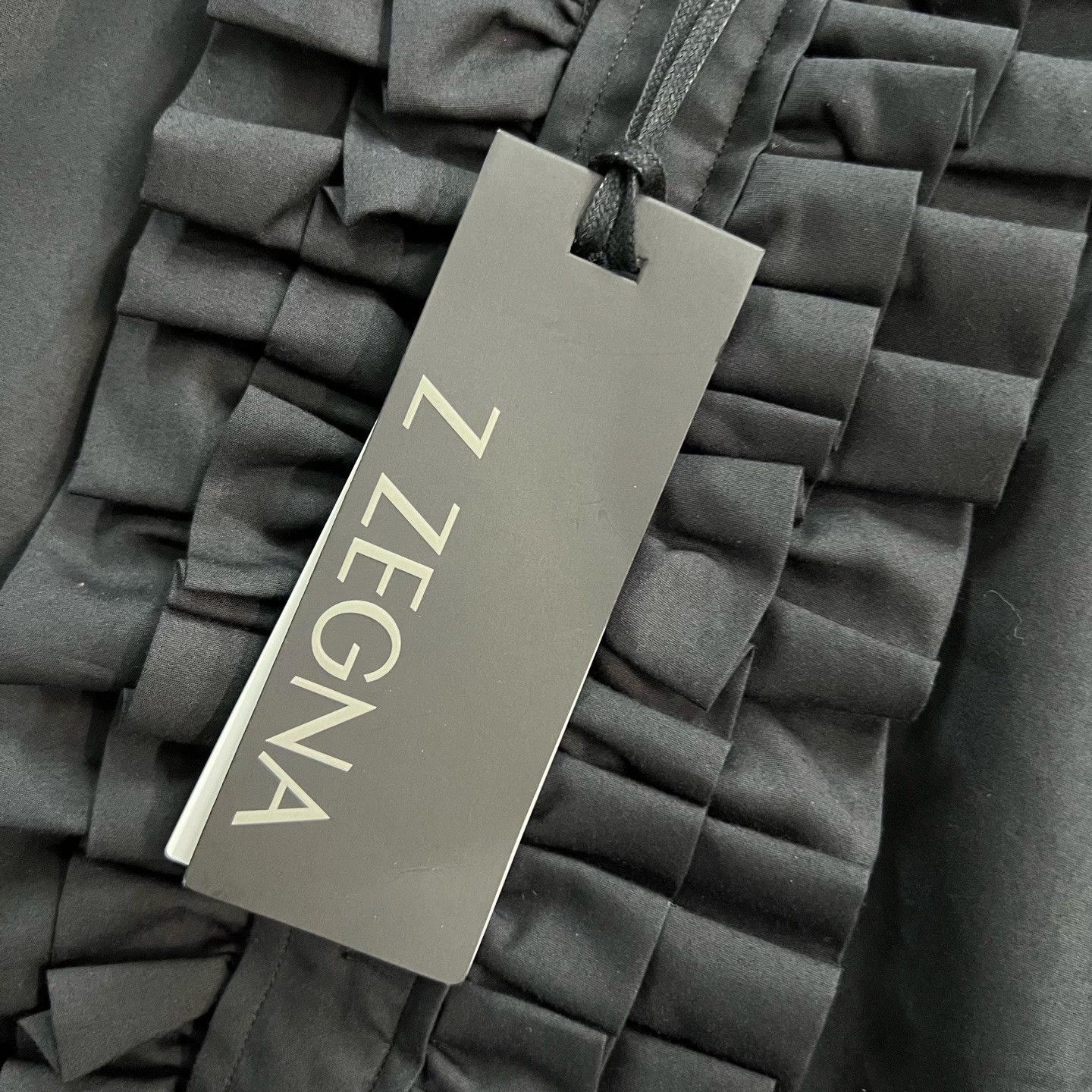 Ermenegildo Zegna Ermenegildo Zegna Patchwork Black Shirt xxs Men Size US XXS / EU 40 - 2 Thumbnail