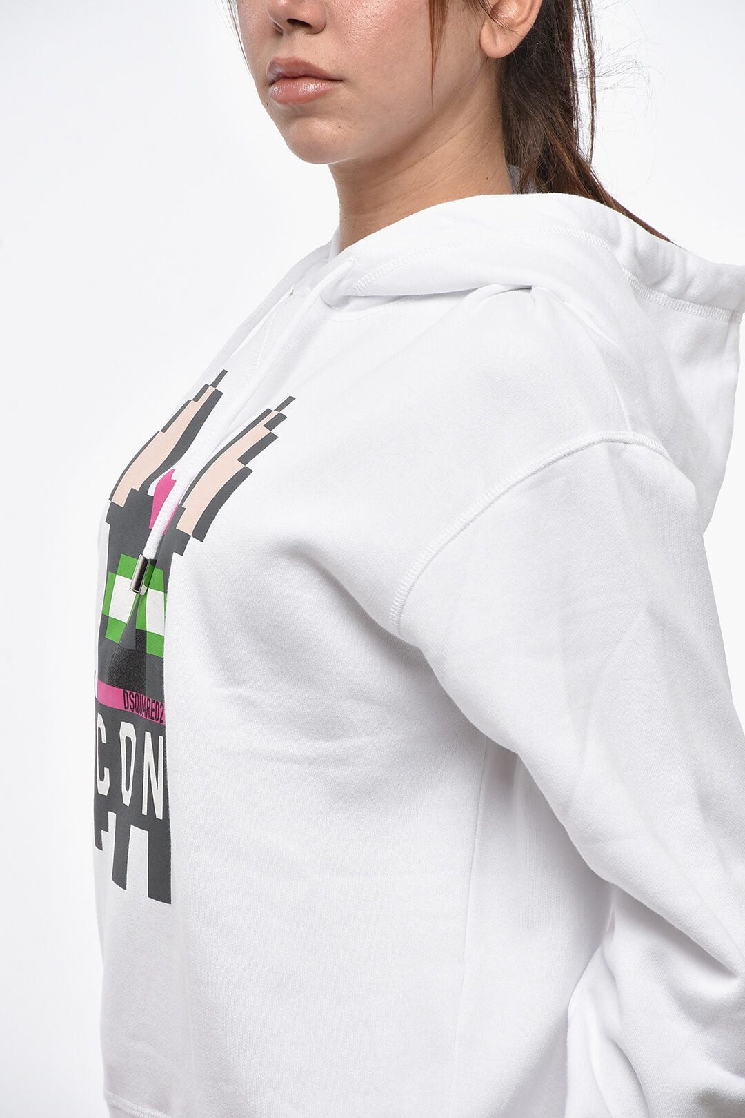 Dsquared2 ICON Cotton-Fleece Hoodie COOL FIT with Print Size S / US 4 / IT 40 - 2 Thumbnail