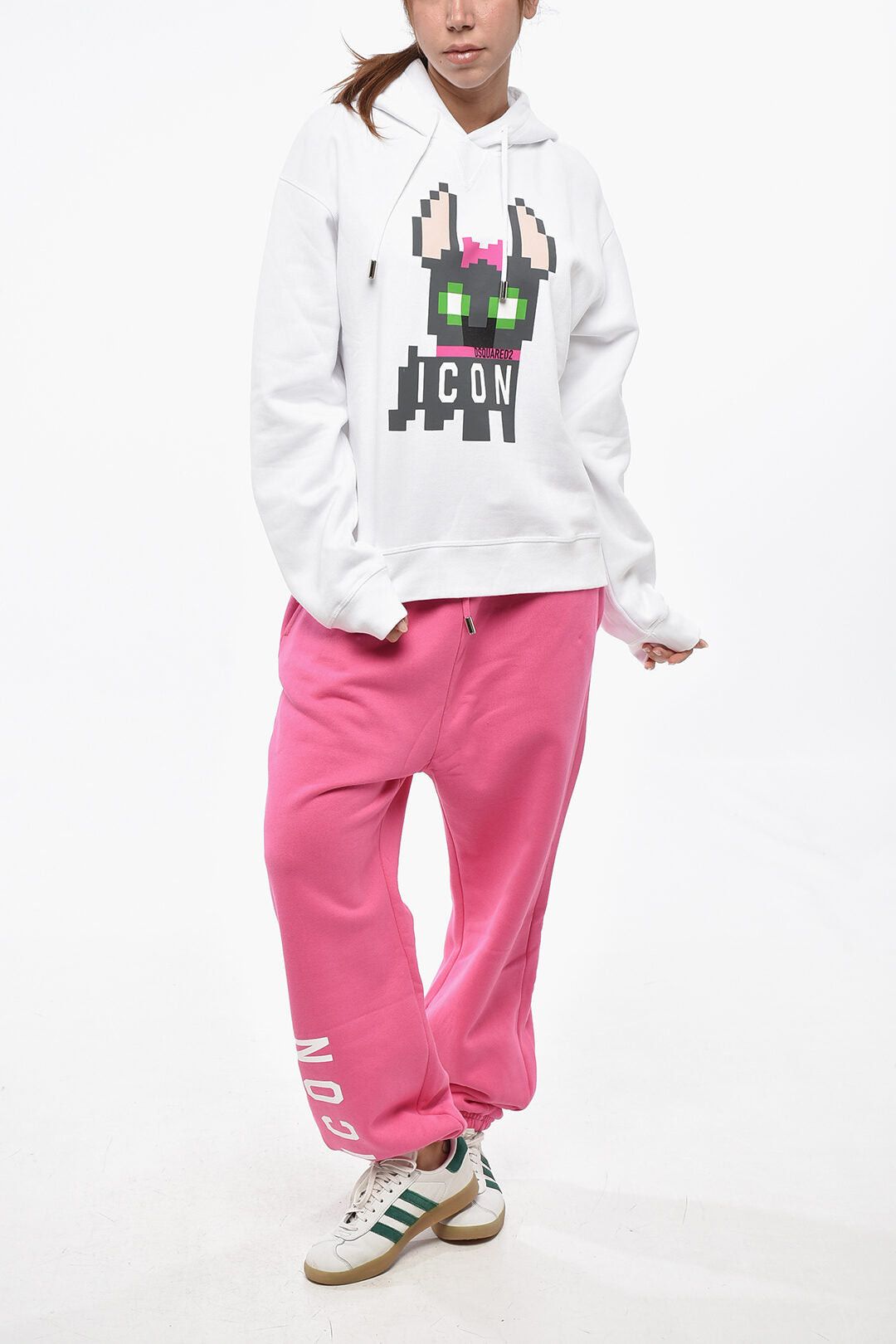 Dsquared2 ICON Cotton-Fleece Hoodie COOL FIT with Print Size S / US 4 / IT 40 - 4 Thumbnail