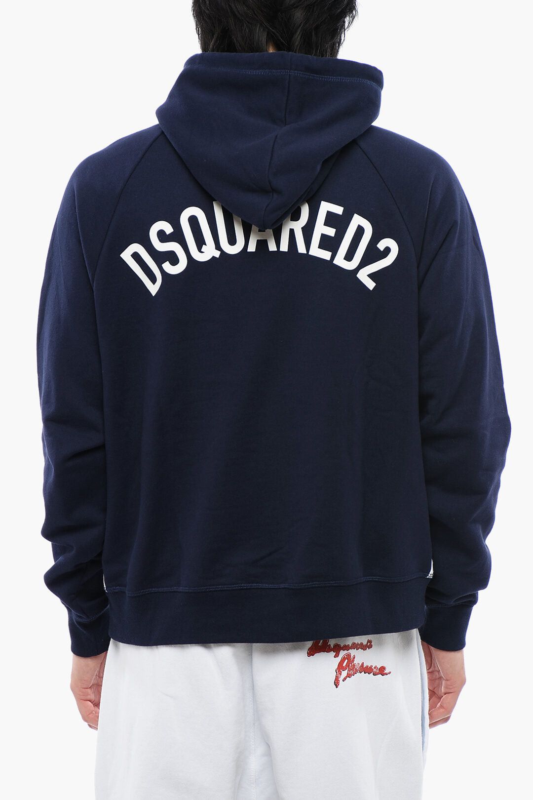 Dsquared2 Relaxed Fit Hooded Sweatshirt with Contrast Bands Size US S / EU 44-46 / 1 - 2 Thumbnail