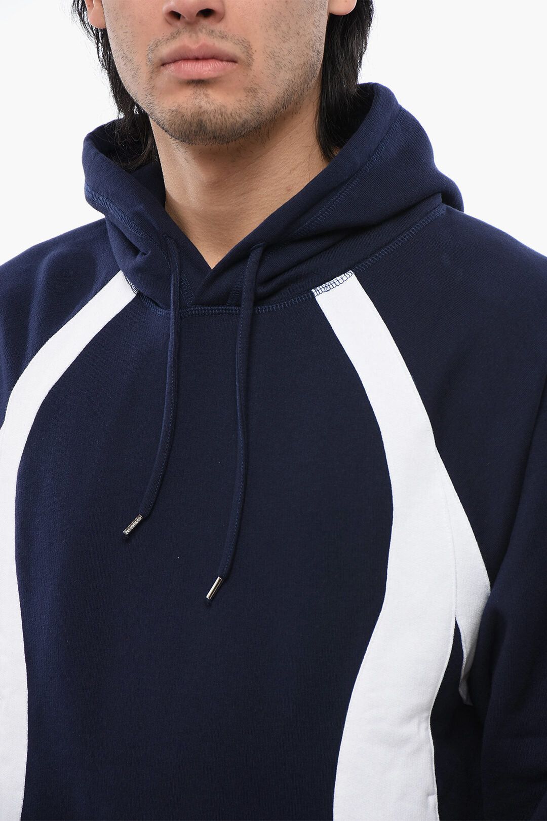 Dsquared2 Relaxed Fit Hooded Sweatshirt with Contrast Bands Size US S / EU 44-46 / 1 - 3 Thumbnail