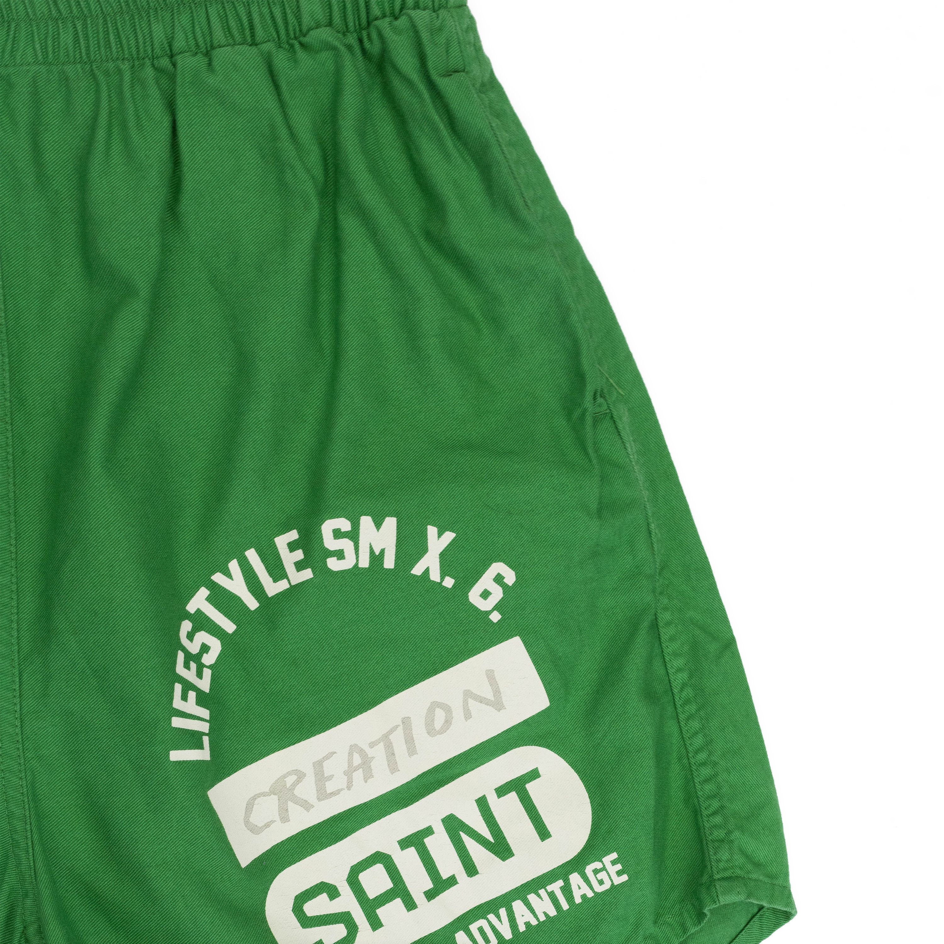 Saint Michael Saint Michael CREATION GREEN EASY SHORTS SIZE L Size US 34 / EU 50 - 3 Thumbnail