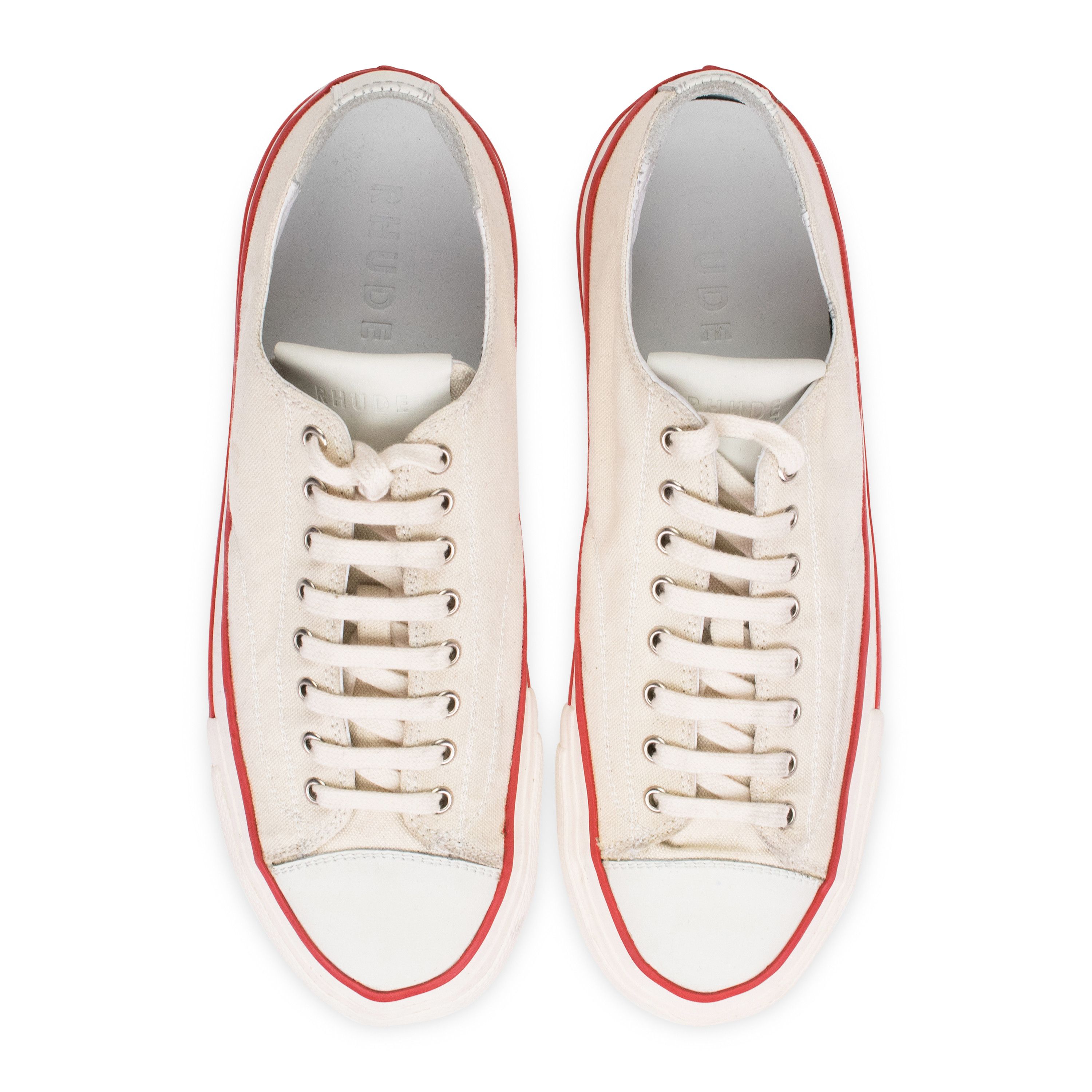 Rhude Rhude WHITE BEL-AIR LOW SNEAKERS SIZE 9 Size US 9 / EU 42 - 4 Thumbnail