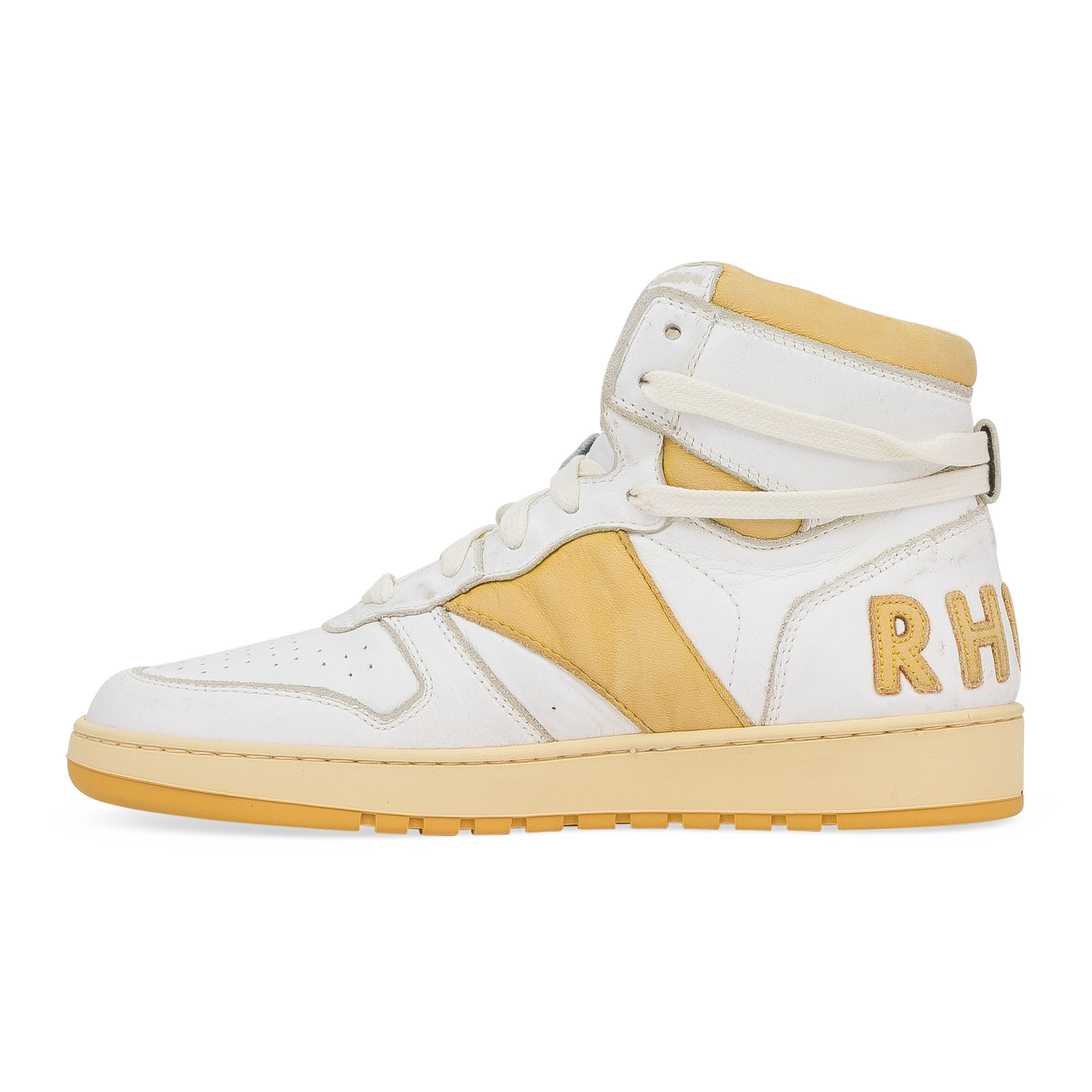 Rhude Rhude WHITE RHECESS HIGH SNEAKERS SIZE 6 Size US 6 / EU 39 - 2 Thumbnail