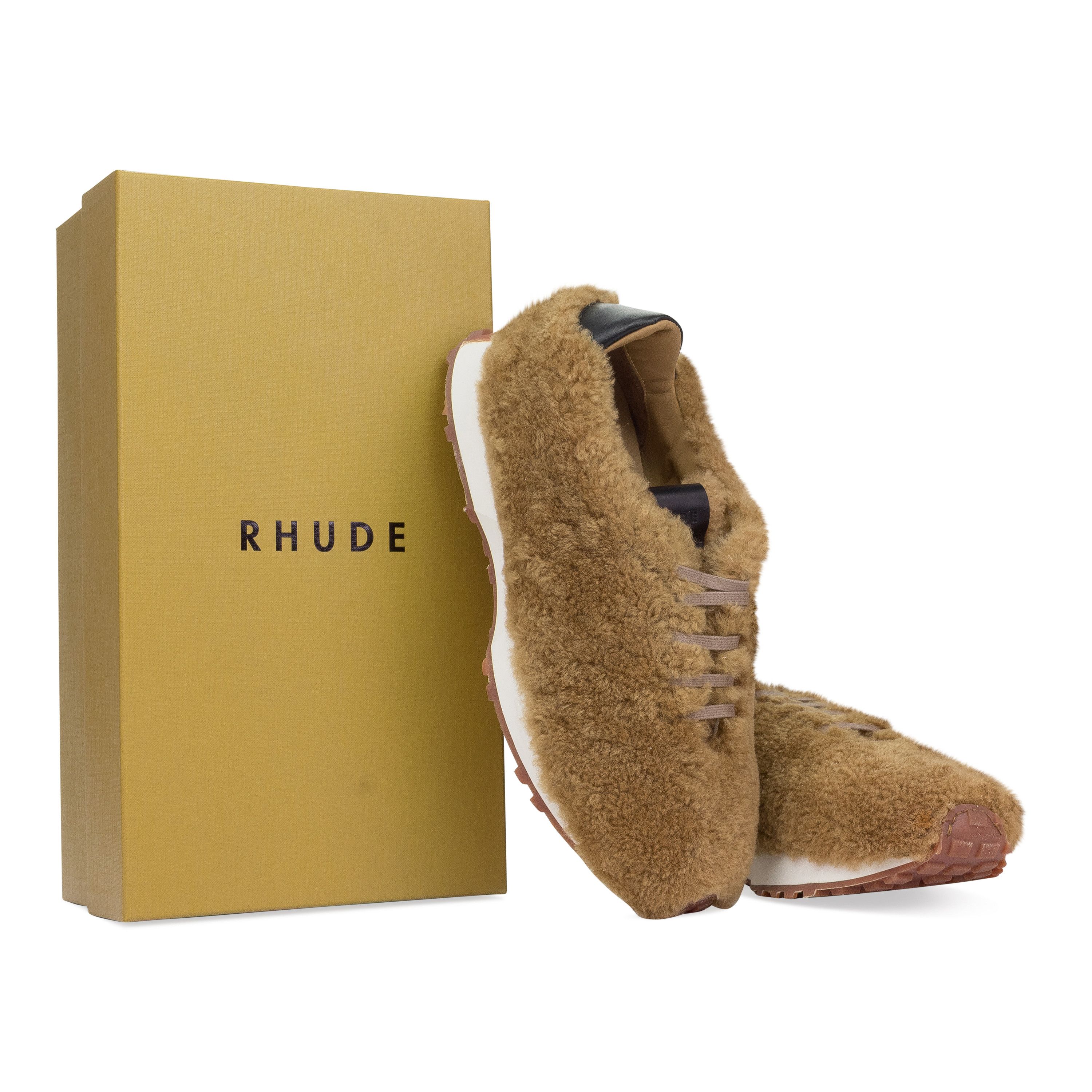 Rhude Rhude TAN SHERPA RHUNNER SNEAKERS SIZE 9 Size US 9 / EU 42 - 8 Thumbnail
