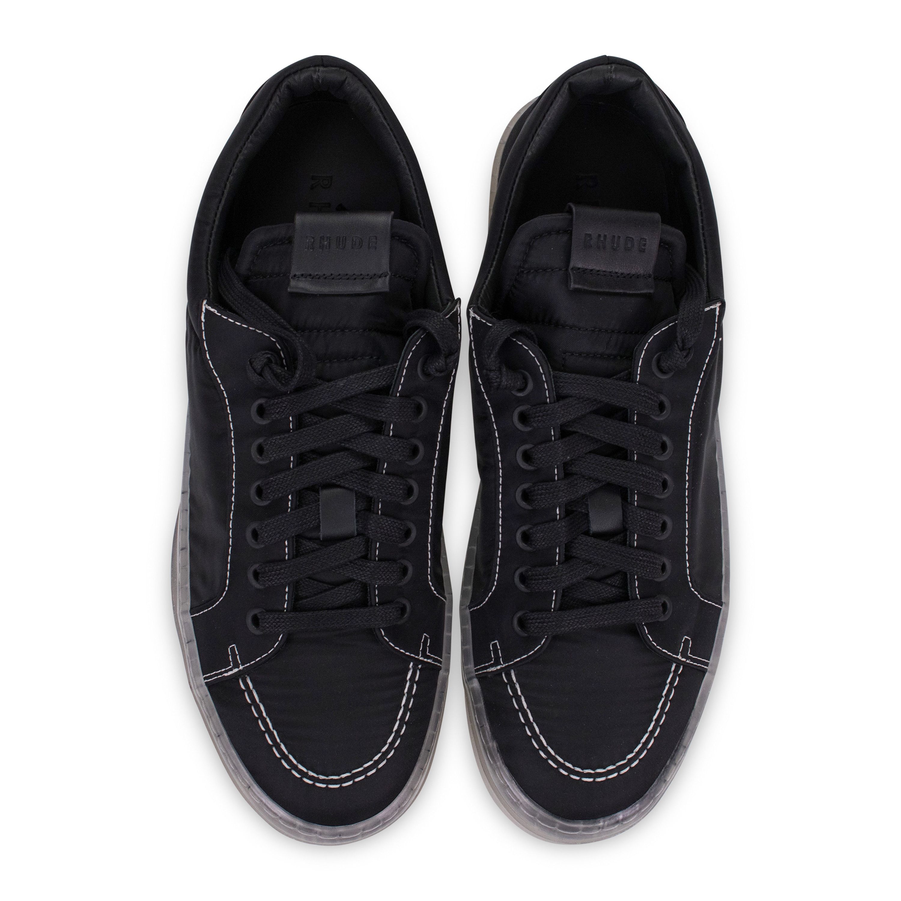 Rhude Rhude BLACK/TRANSLUCENT V1-LO SNEAKERS SIZE 11 Size US 11 / EU 44 - 4 Thumbnail