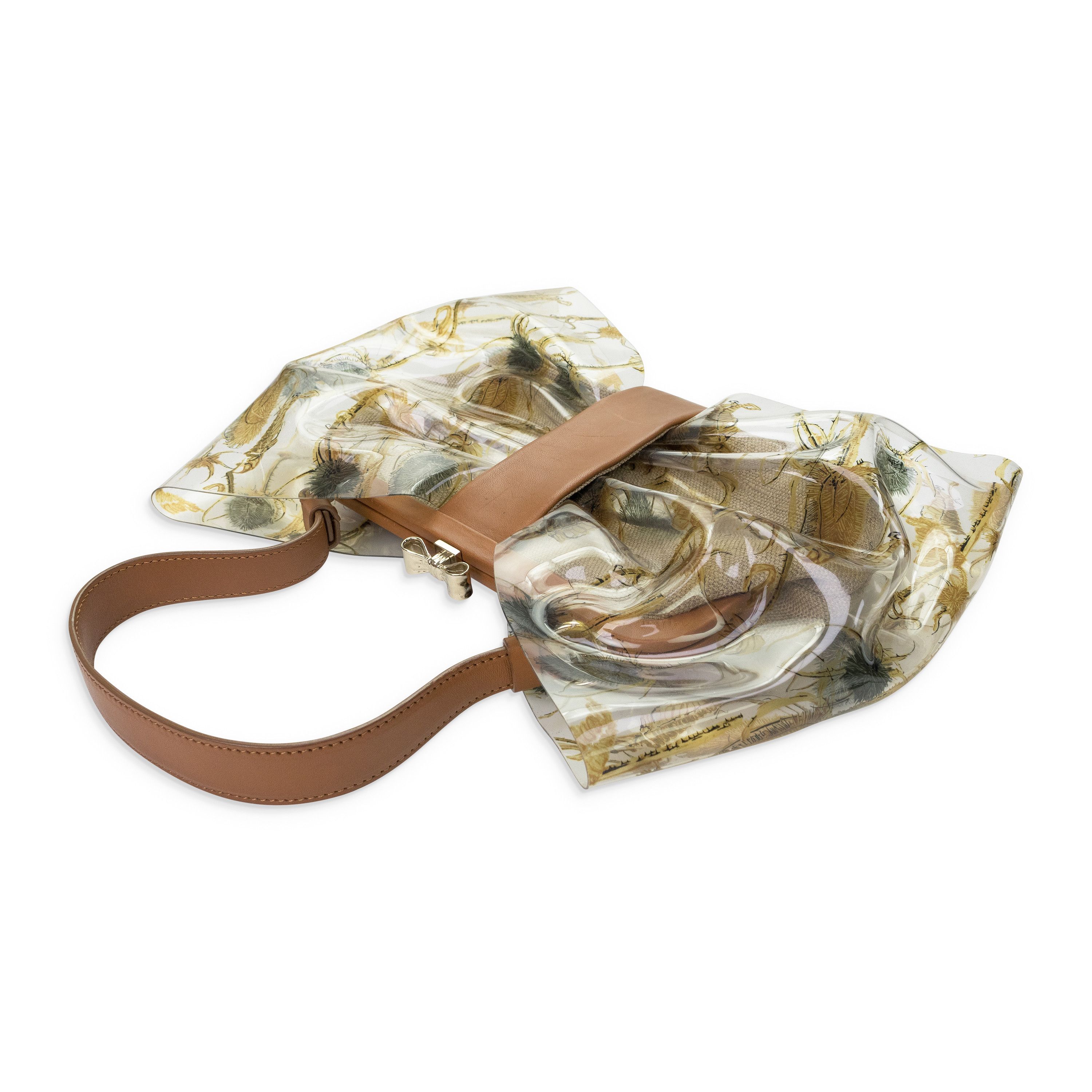 RED Valentino RED Valentino CLEAR/BROWN CLEAR PVC SINGLE SHOULDER BAG SIZE OS Size ONE SIZE - 4 Thumbnail