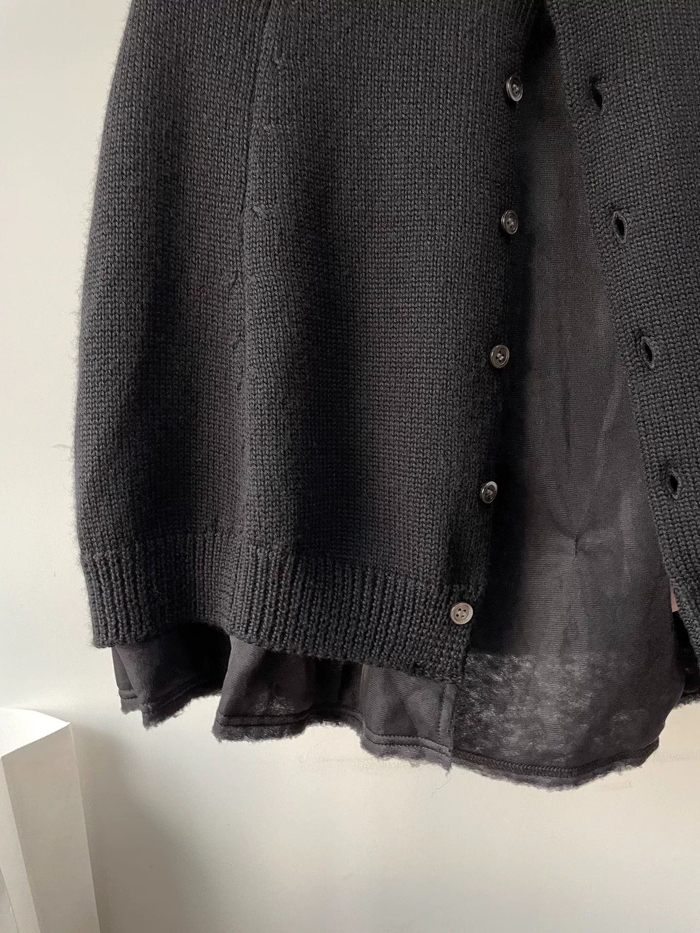 Comme des Garcons Comme des Garçons Black Knit Cape Size XS / US 0-2 / IT 36-38 - 4 Thumbnail