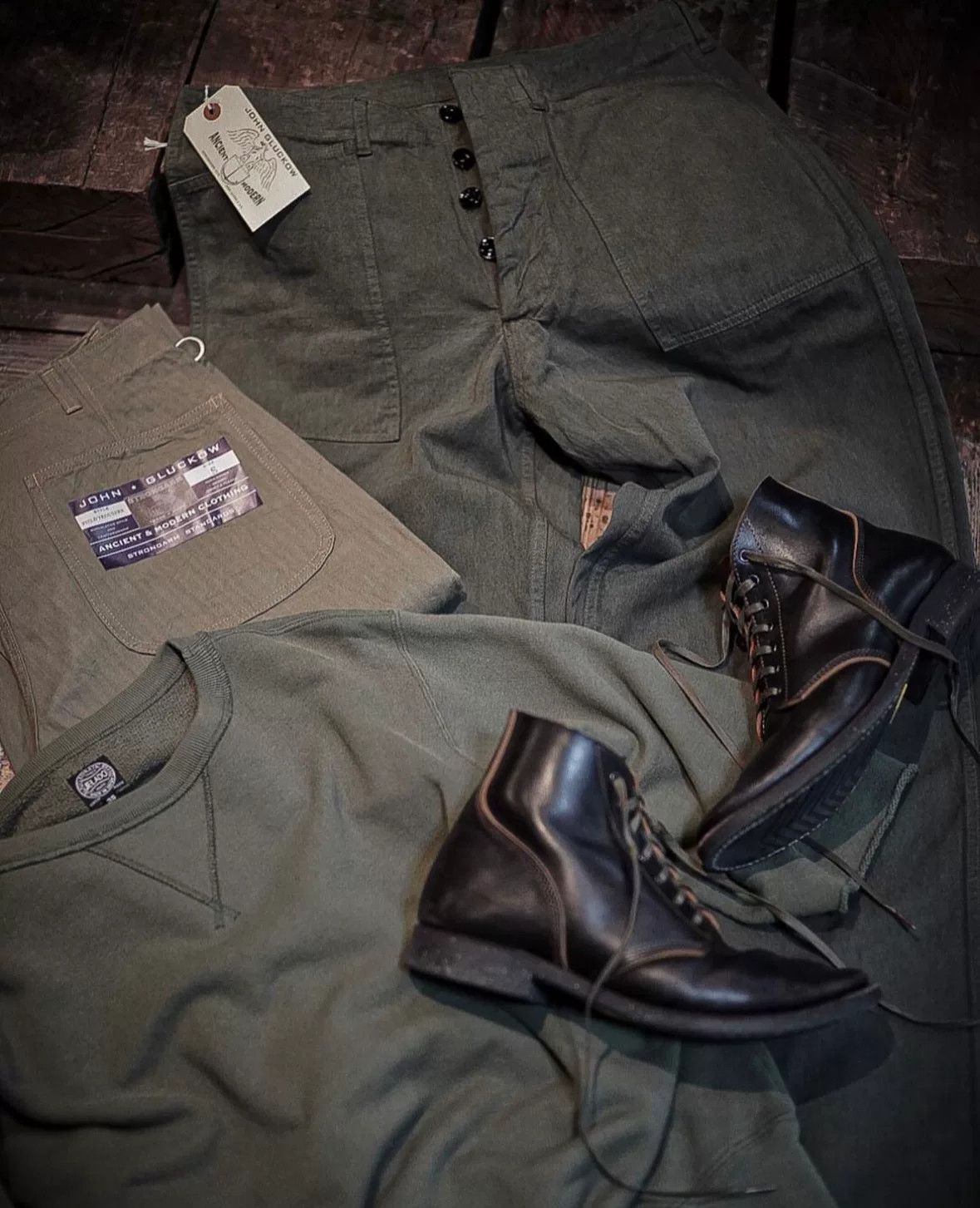Viberg Lua × Skoob Horsebutt M-43 Work Boots Size US 10 / EU 43 - 8 Thumbnail